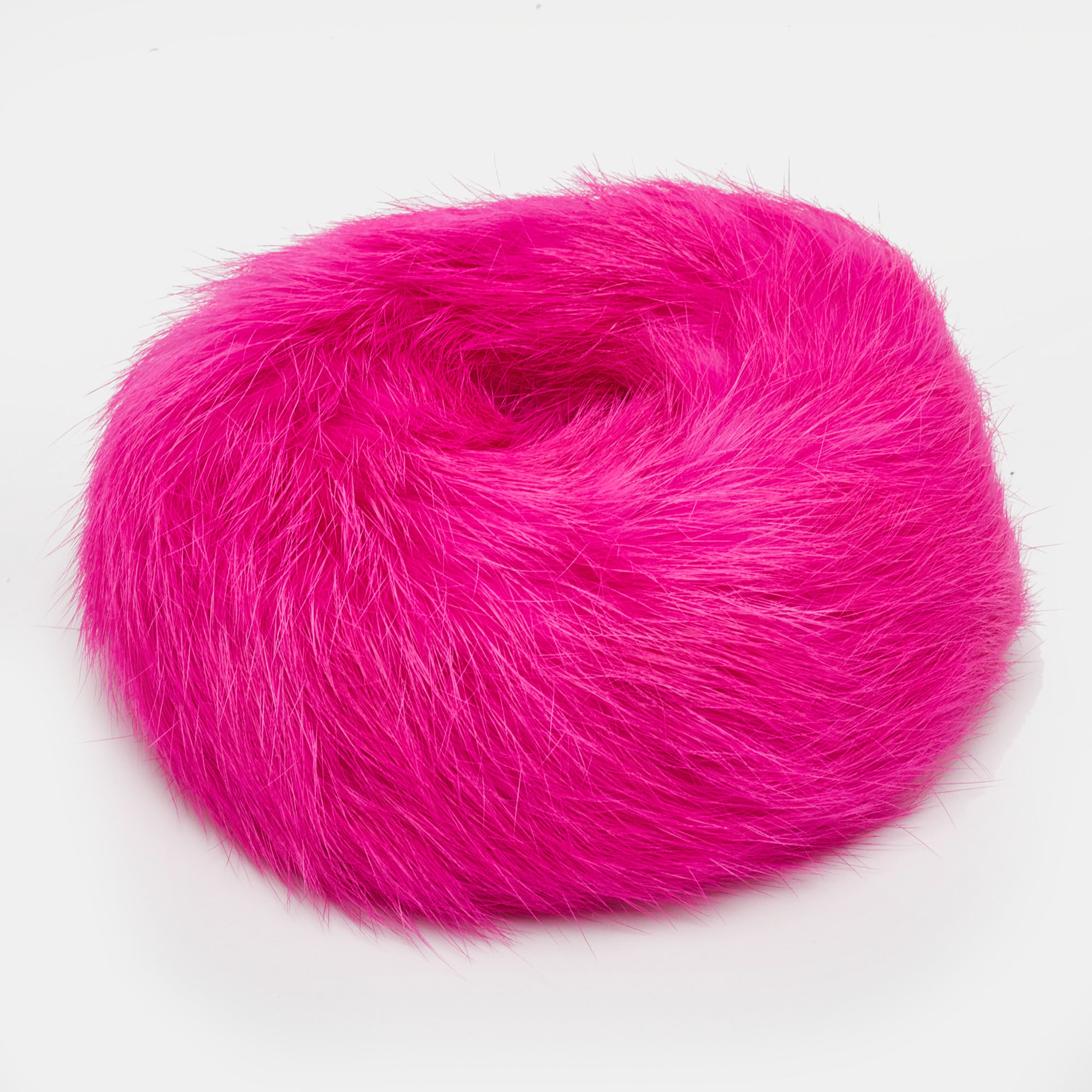 

Etro Pink Fur Scrunchie Hair Tie