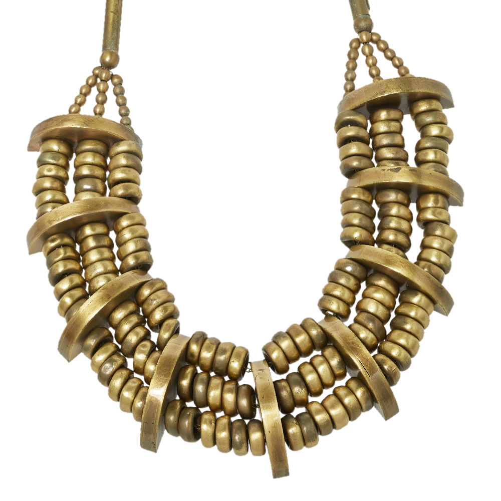 

Etro Aged Gold Tone Layered Dome Necklace