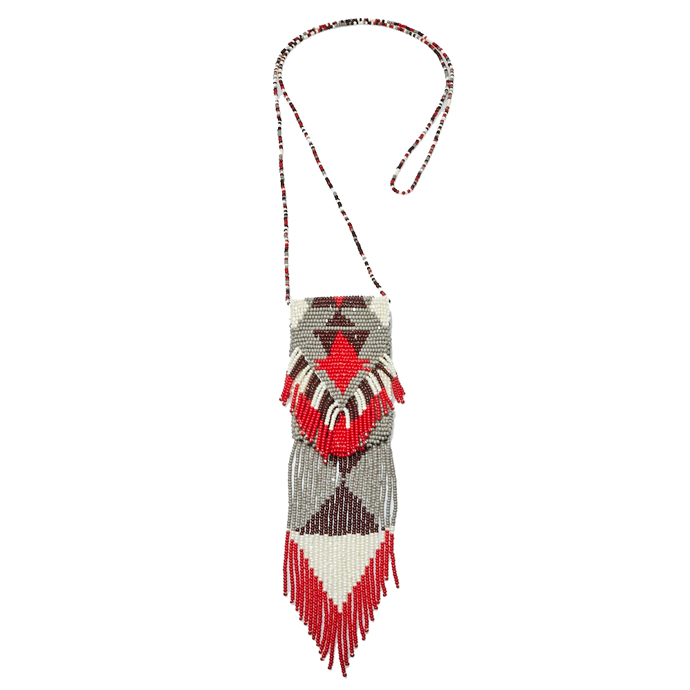 

Etro Multicolor Bead Tasseled Navajo Amulet Bag Necklace