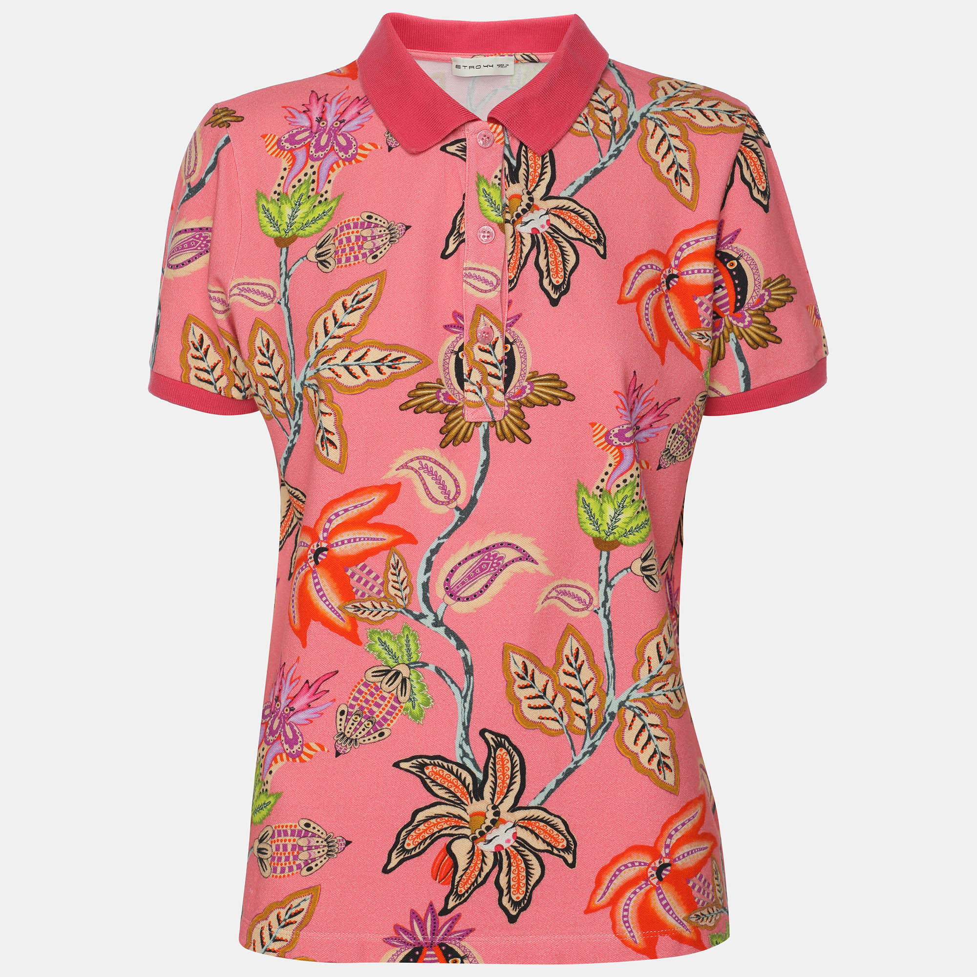 

Etro Pink Floral Printed Fabric T-Shirt M