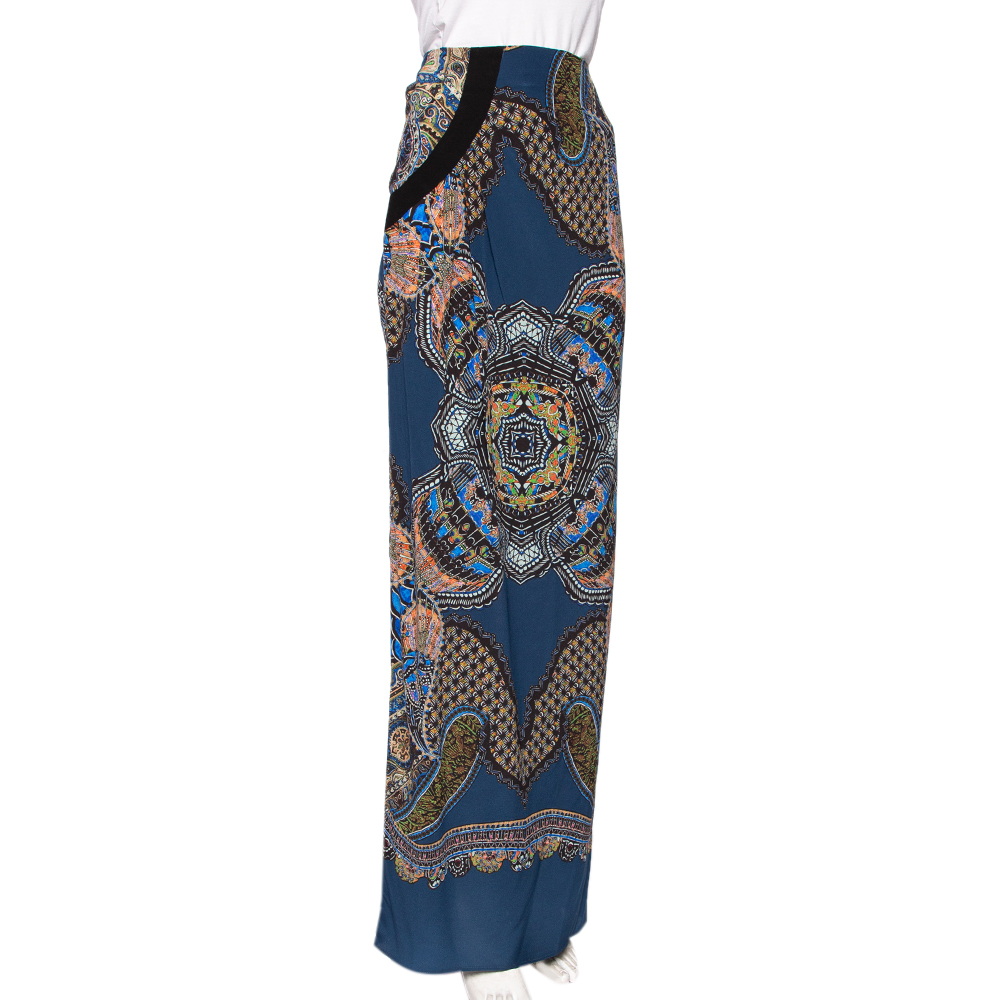 

Etro Multicolor Printed Silk Maxi Skirt