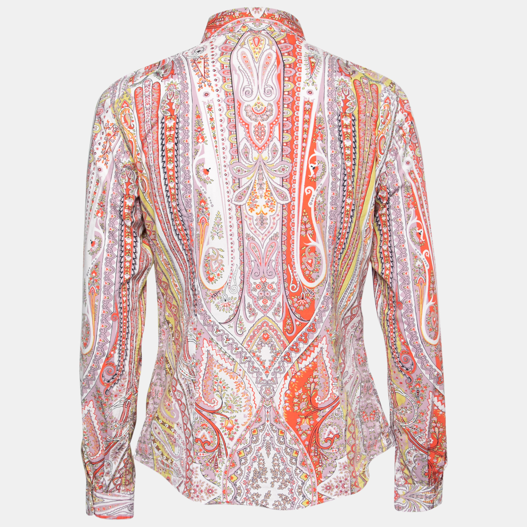 

Etro Multicolor Paisley Cotton Button Front Shirt