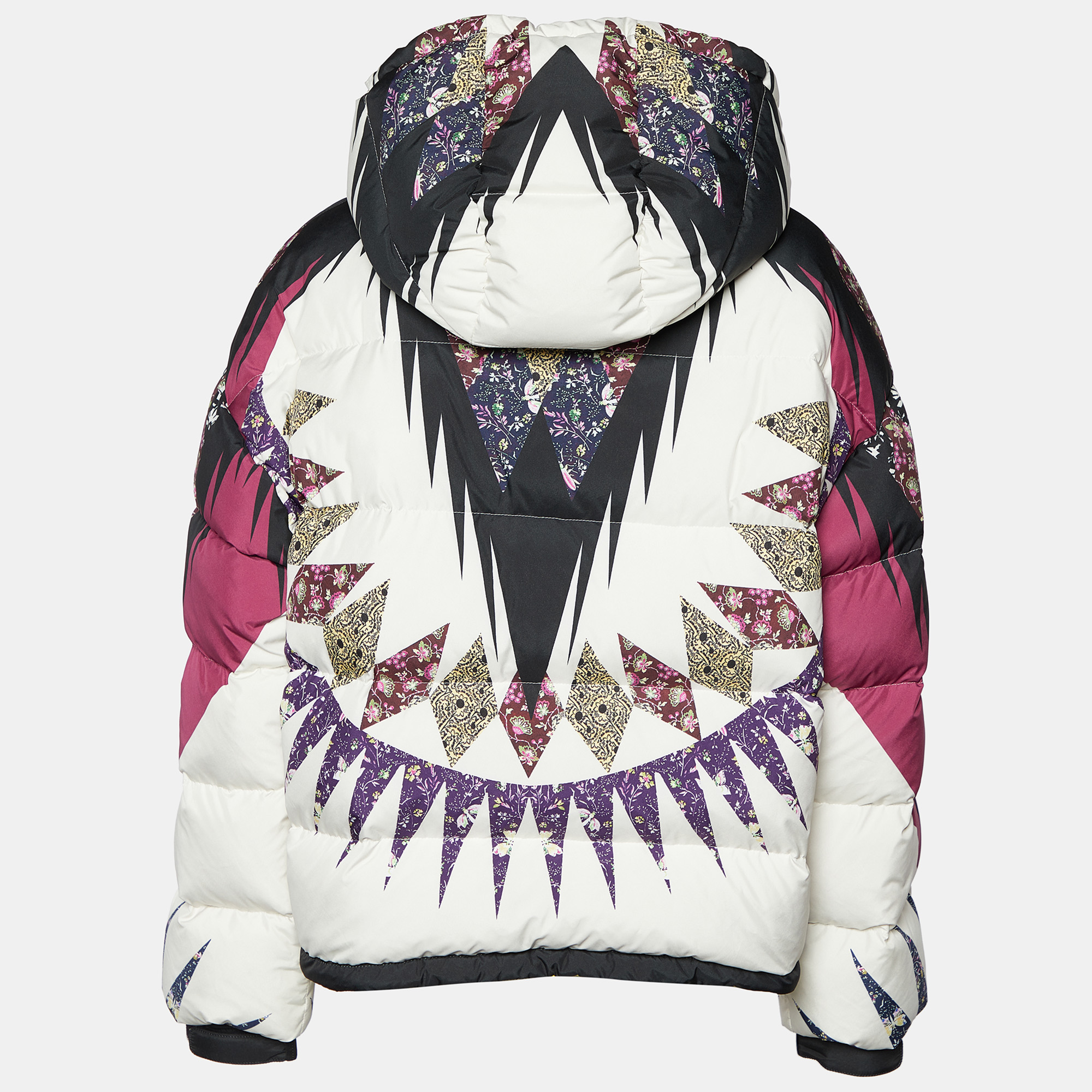 

Etro Multicolor Printed Synthetic Hooded Puffer Jacket