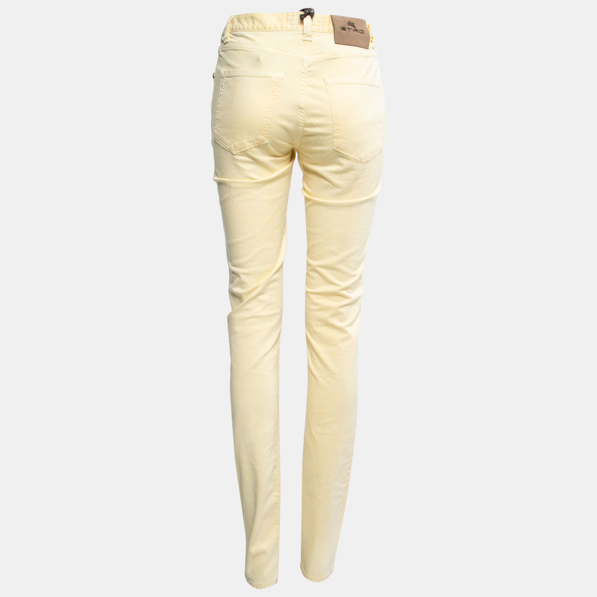 

Etro Yellow Denim Slim Fit Jeans Medium Waist 30"