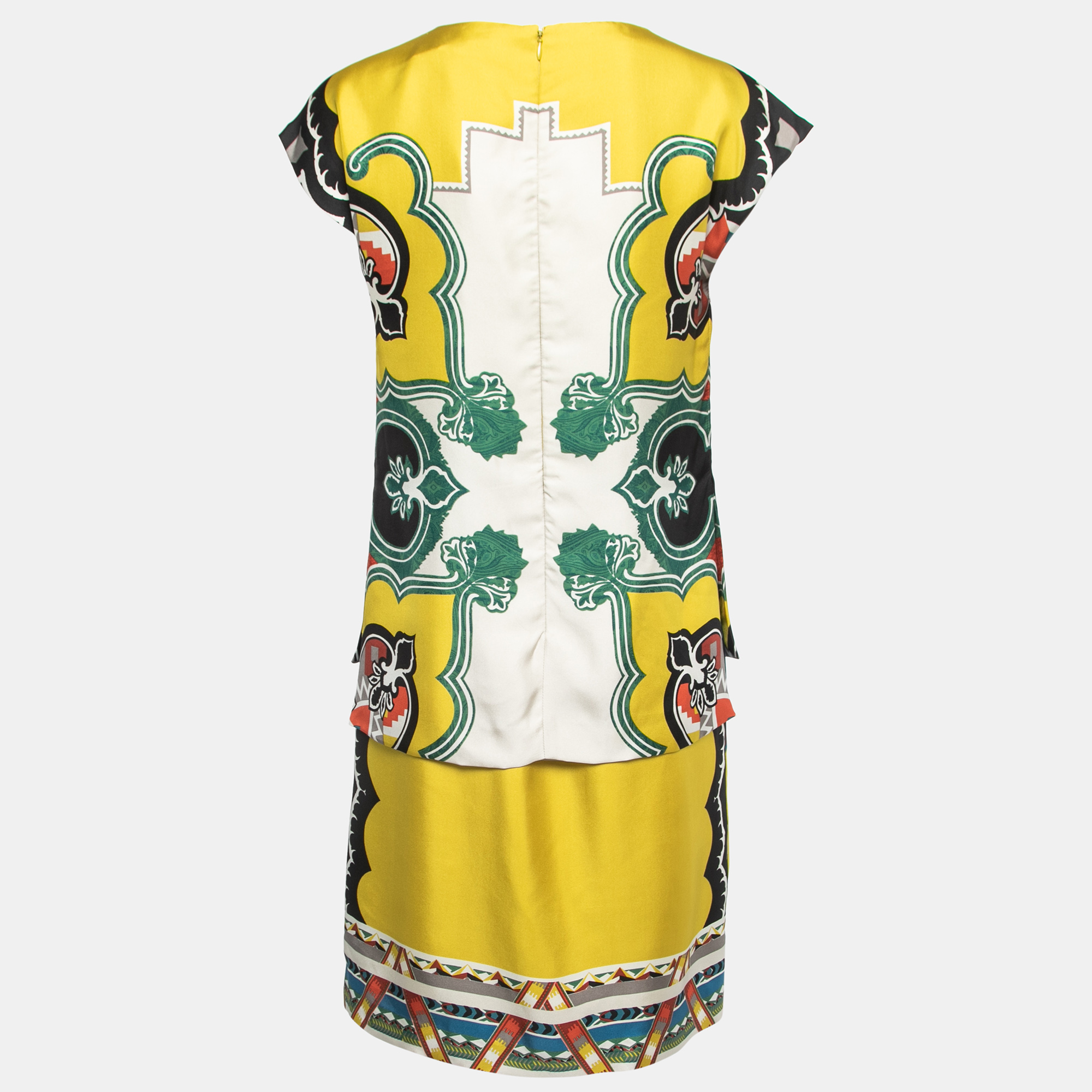 

Etro Multicolor Printed Silk Pleated Short Dress