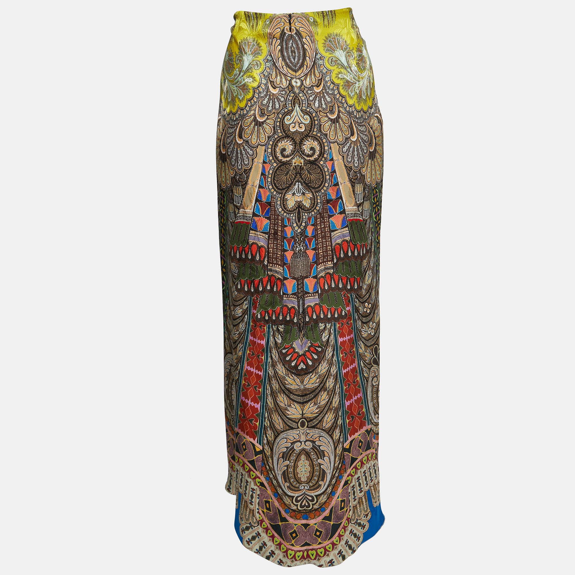 

Etro Multicolor Paisley Printed Silk Maxi Skirt