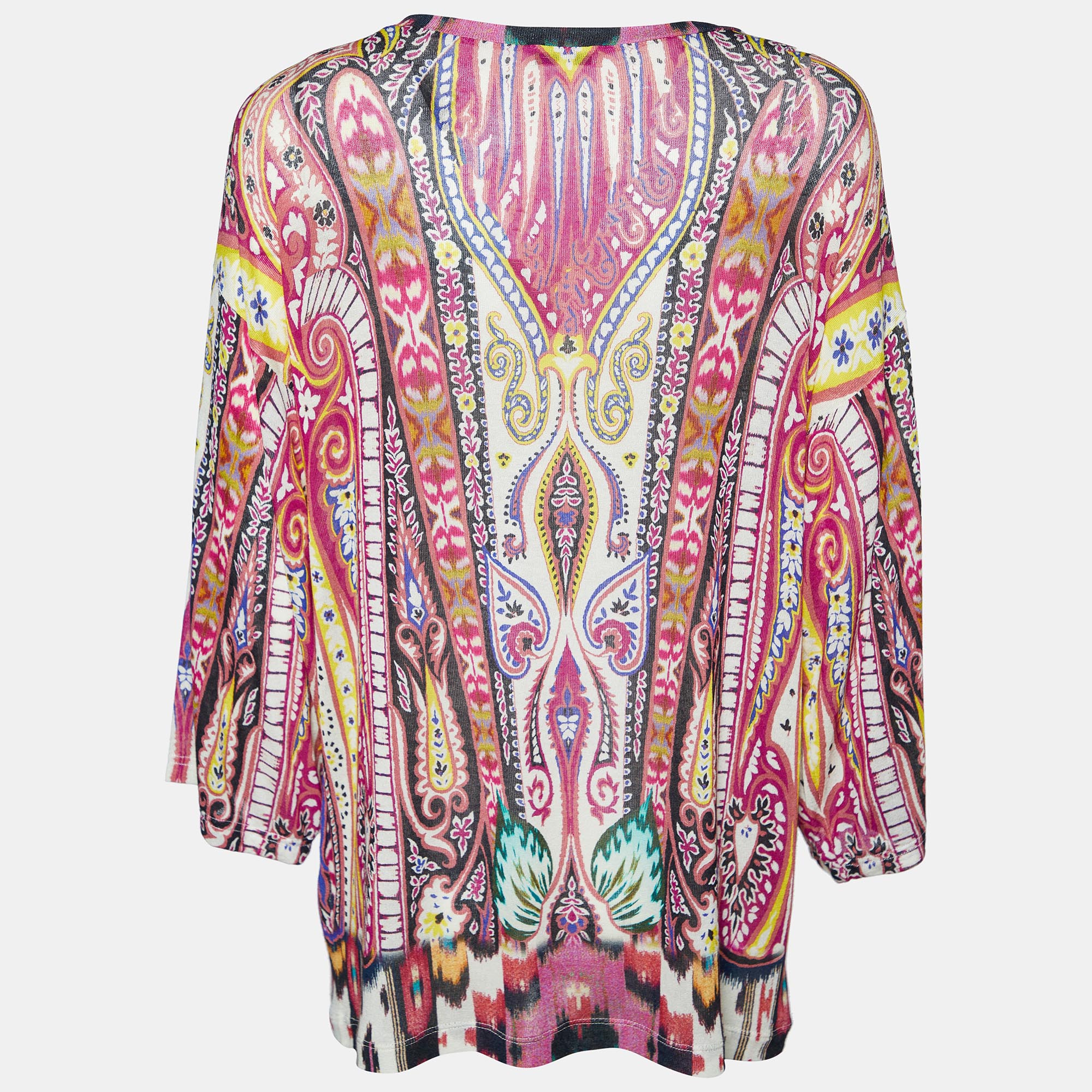 

Etro Multicolor Paisley Printed Knit Top