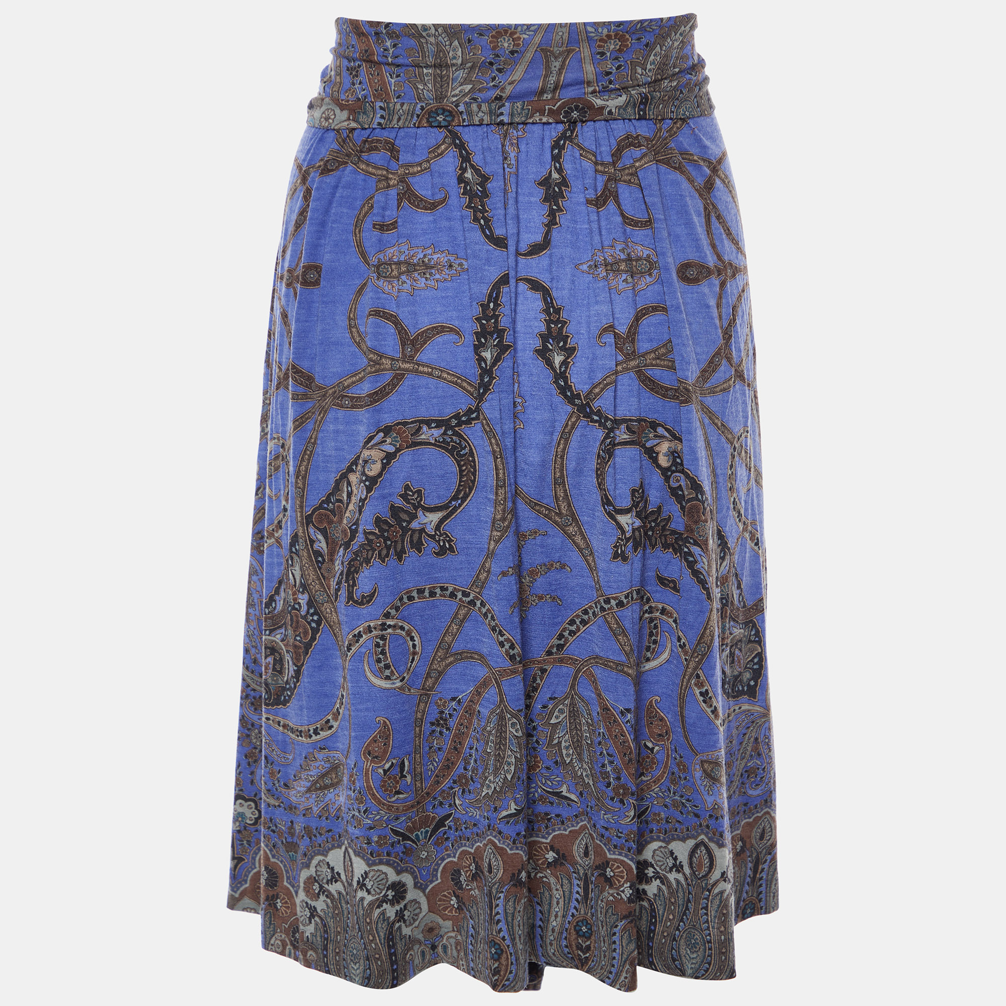 

Etro Multicolor Printed Wool Mini Skirt