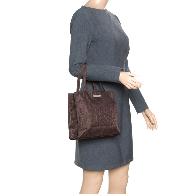 

Etro Brown Paisley Fabric Tote