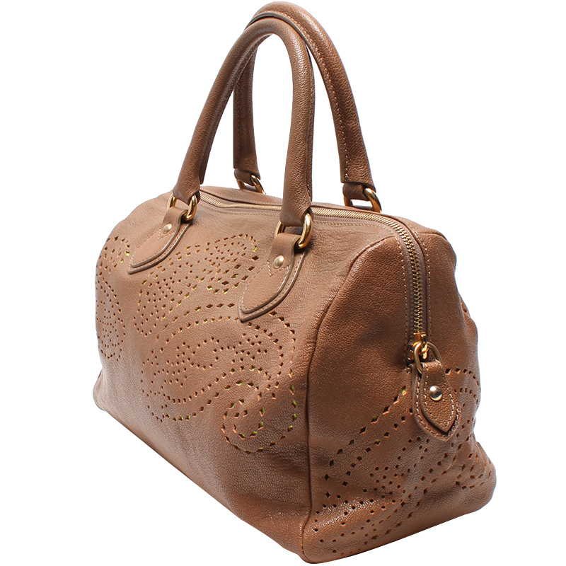 

Etro Brown Leather Boston Bag