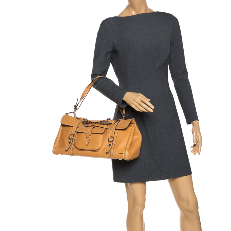 

Etro Brown Leather Pocket Shoulder Bag