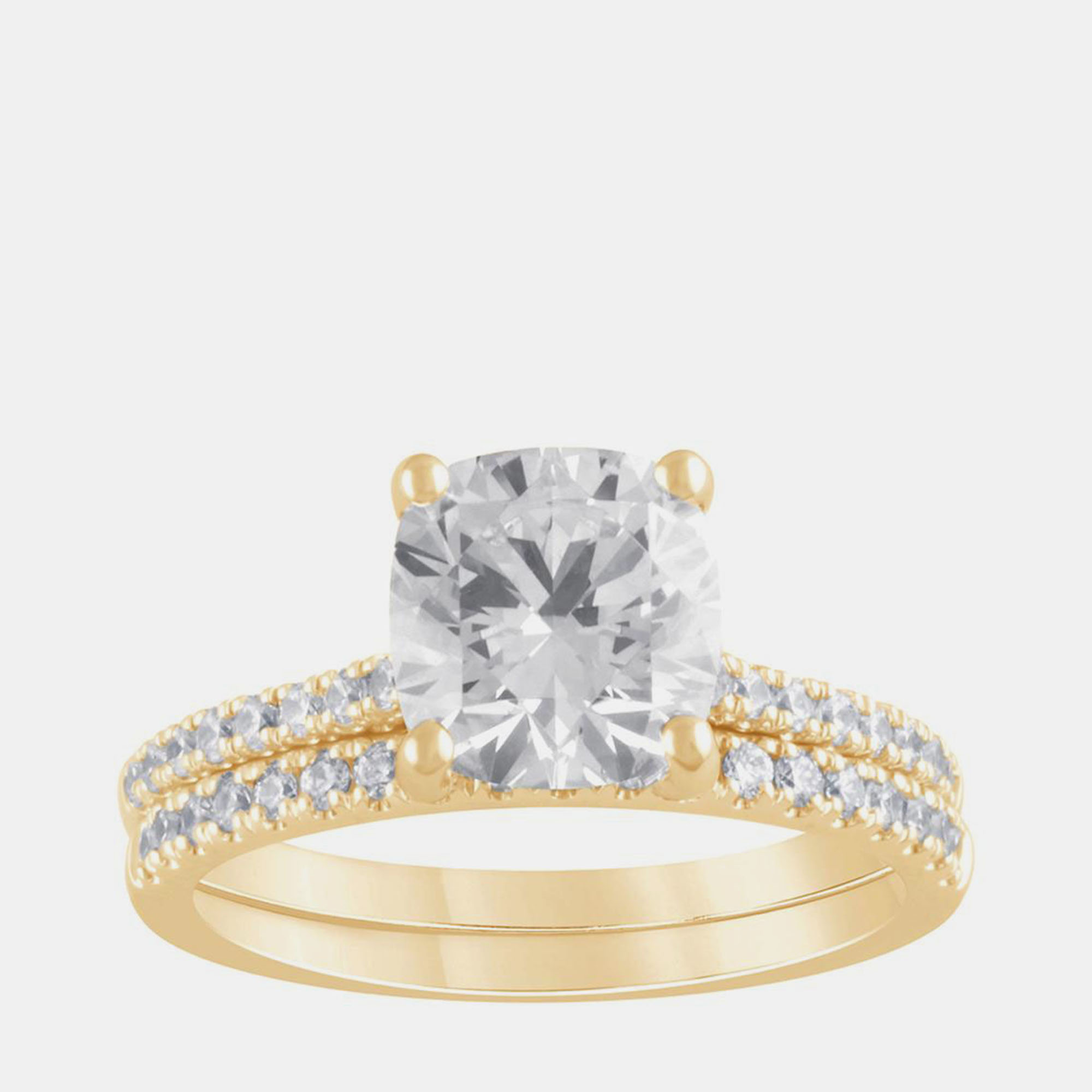 

2.5ct 14k Yellow Gold Lab Grown Diamond Bridal Set