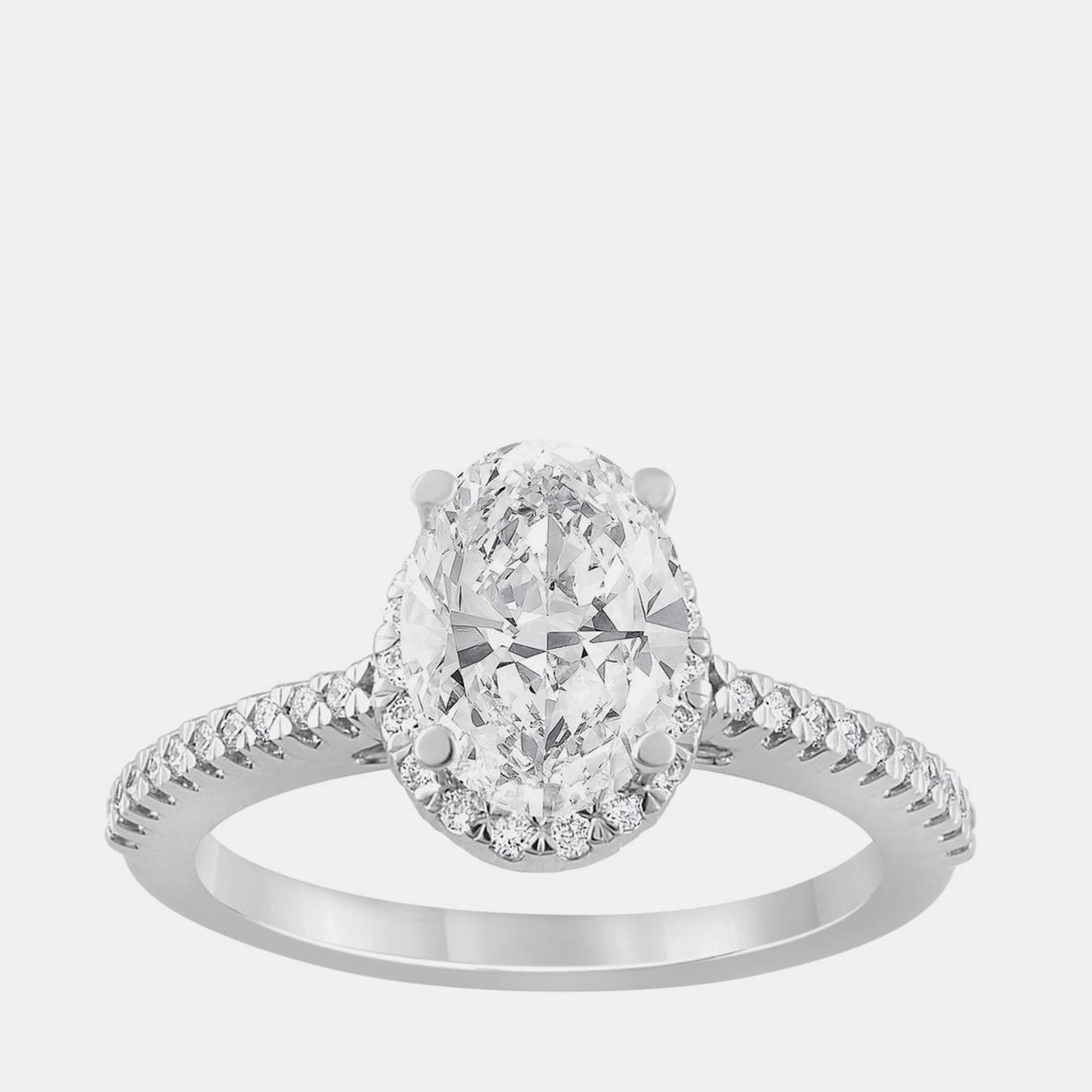 

1ct 14k White Gold Lab Grown Diamond Engagement Ring US 7