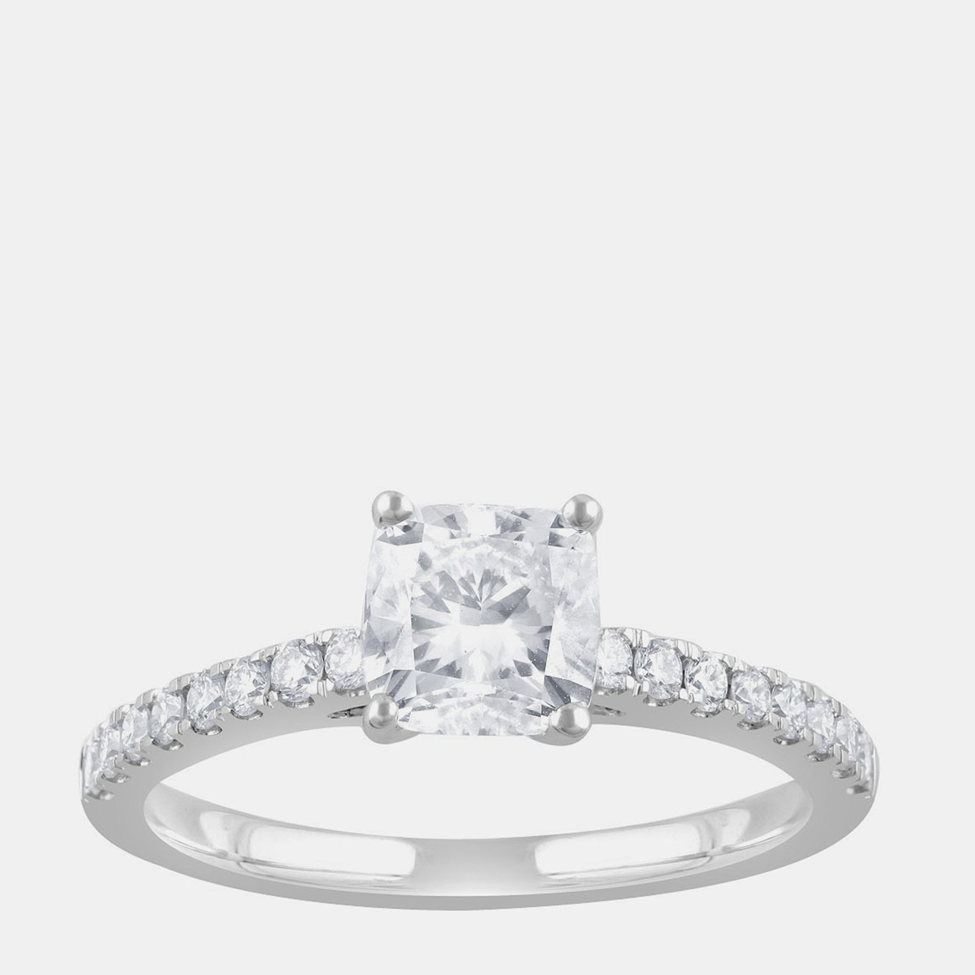 Pre-owned Evolve 1.23ct 14k White Gold Lab Grown Diamond Engagement Ring Us 7