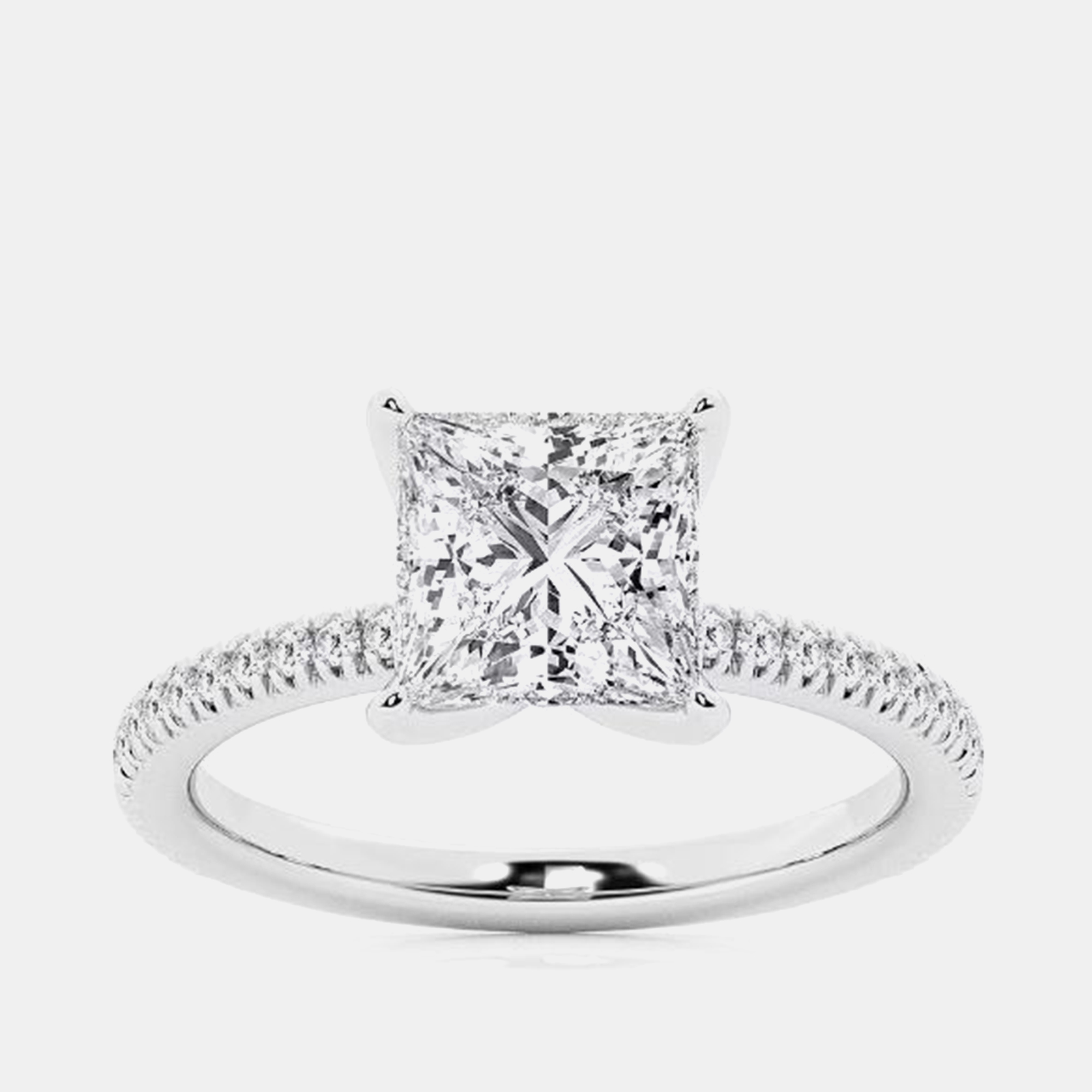

1.23ct 14k White Gold Lab Grown Diamond Engagement Ring