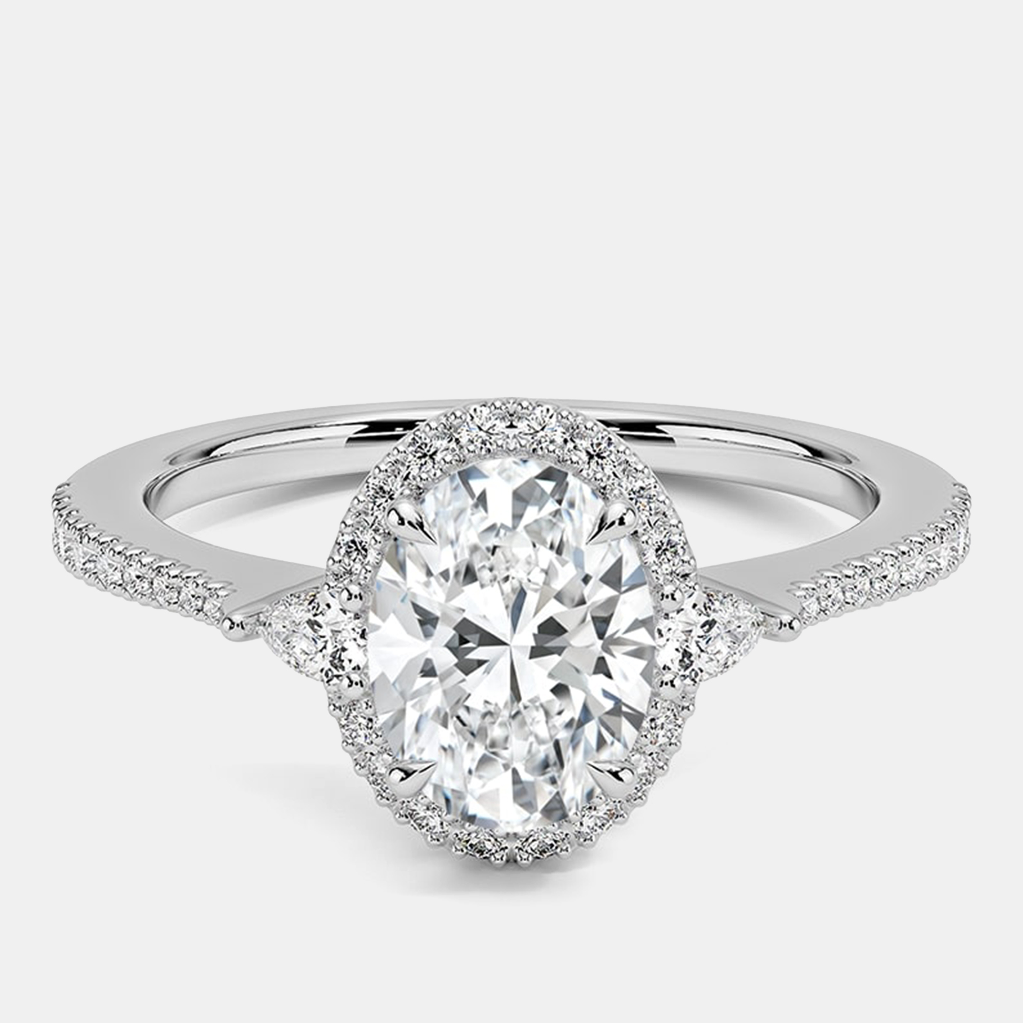 

2ct 14k White Gold Lab Grown Diamond Engagement Ring
