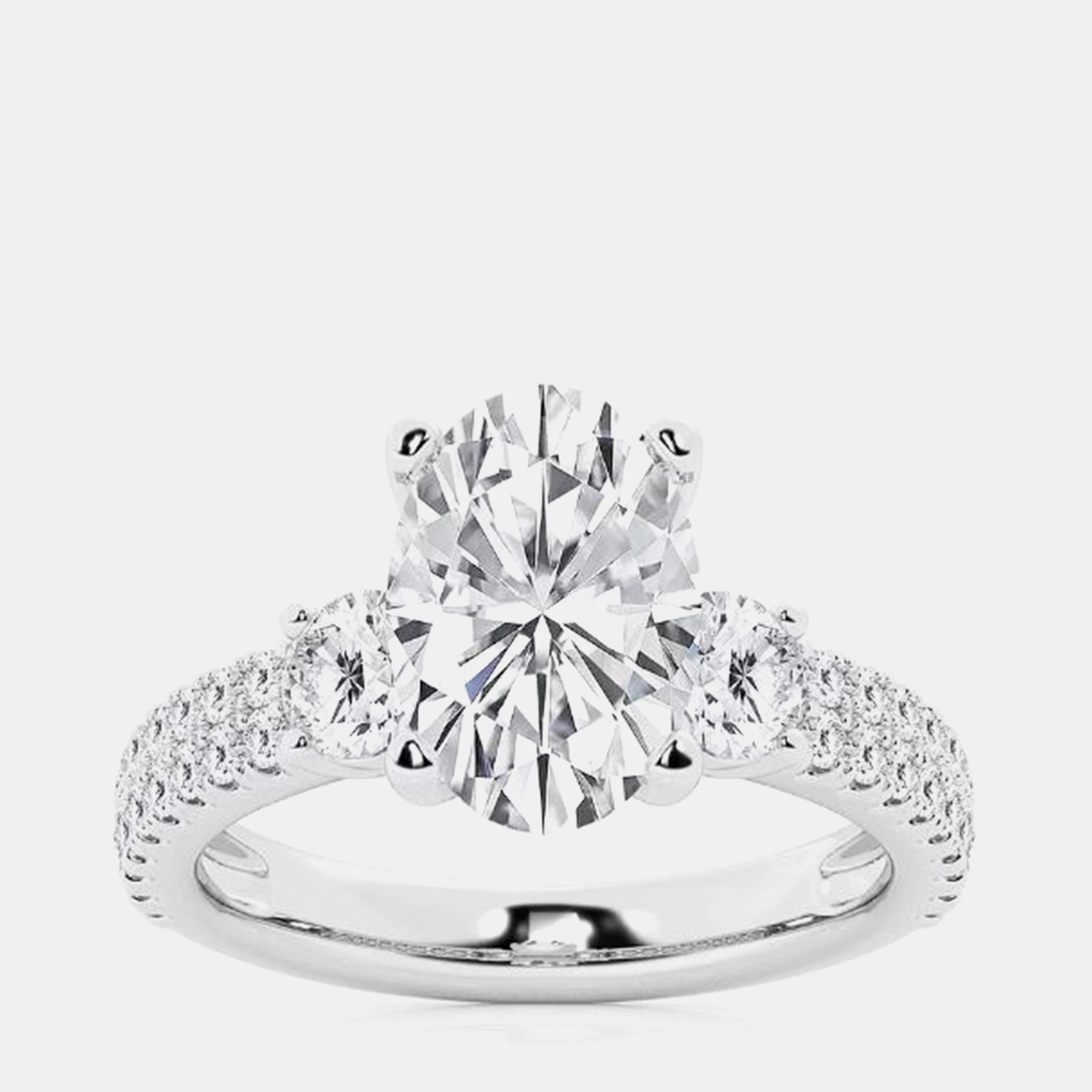

2.23ct 14k White Gold Lab Grown Diamond Engagement Ring