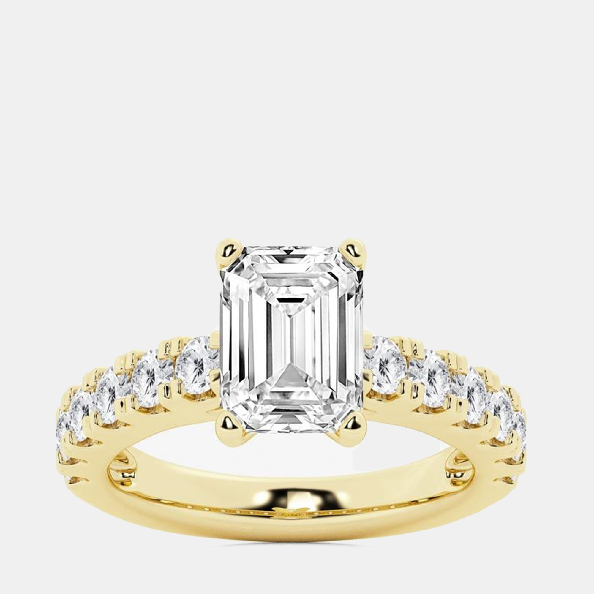 

2.45ct 14k Yellow Gold Lab Grown Diamond Engagement Ring