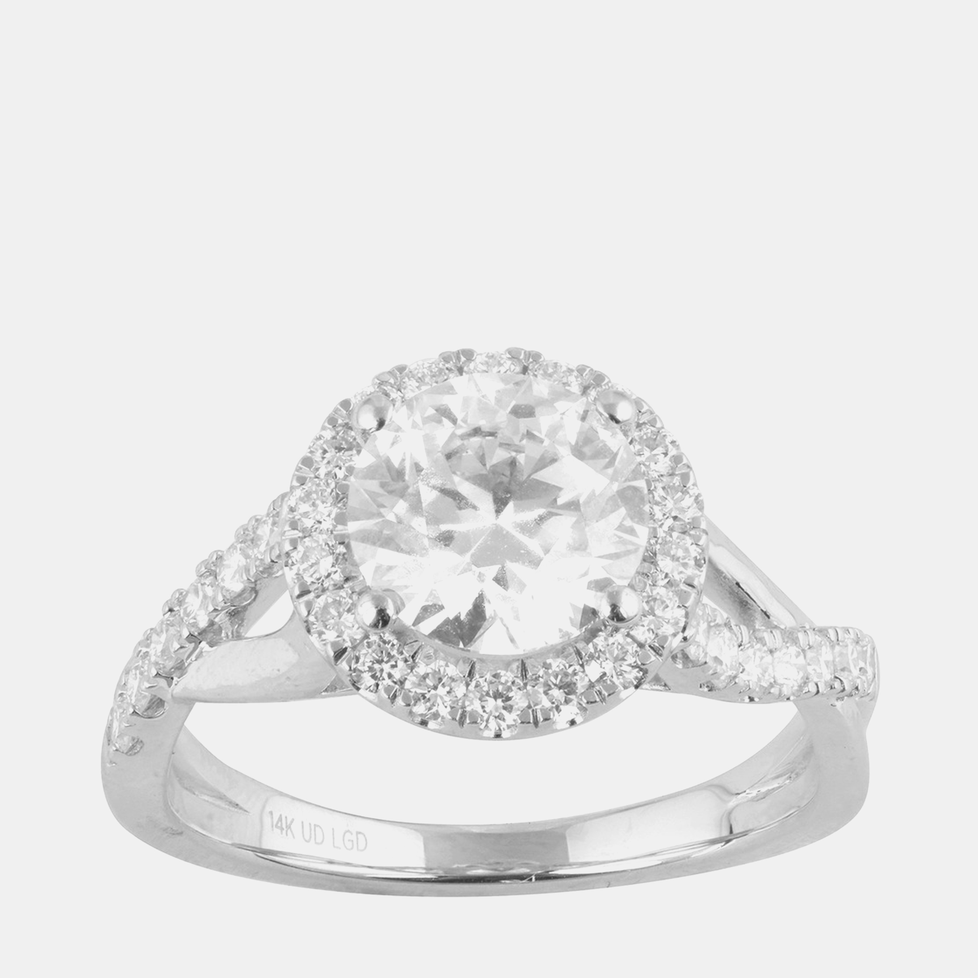 

2.45ct 14k White Gold Lab Grown Diamond Engagement Ring