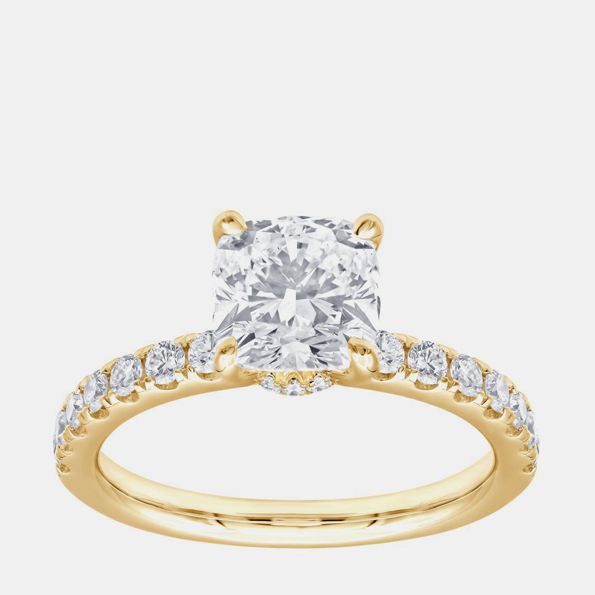 

2.5ct 14k Yellow Gold Lab Grown Diamond Engagement Ring US 7
