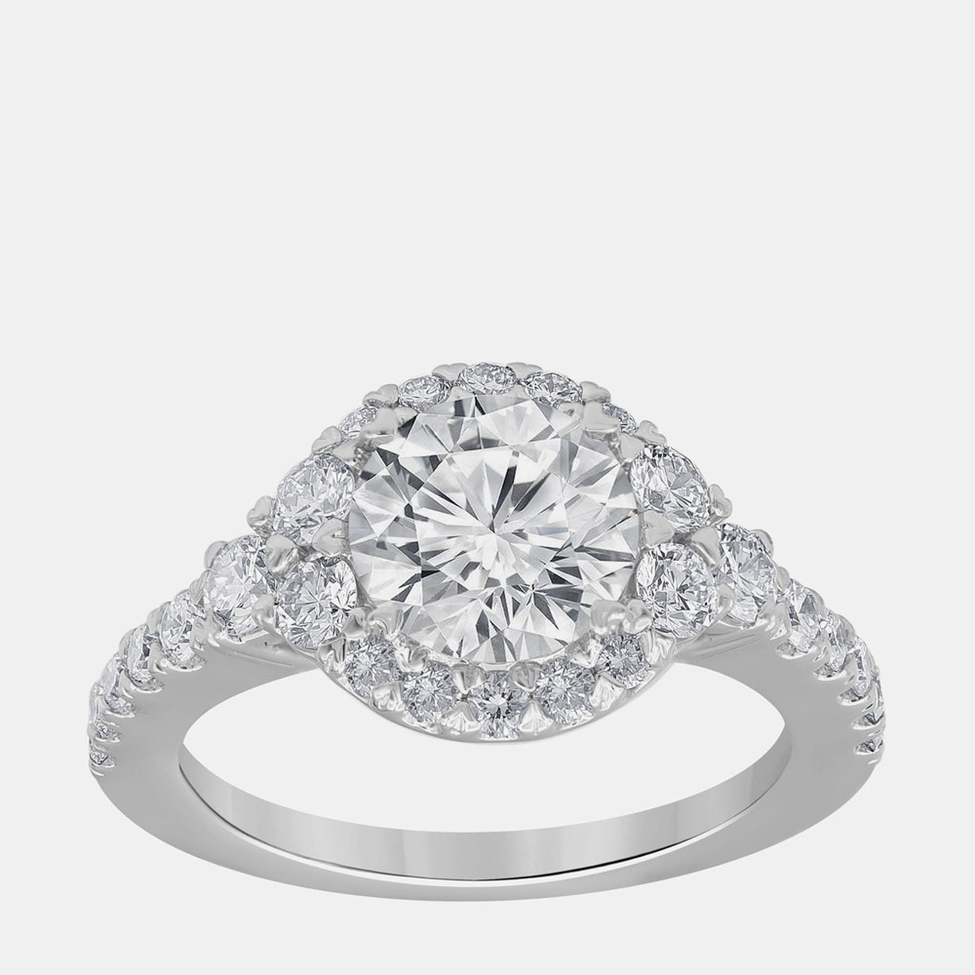 

3.02ct 14k White Gold Lab Grown Diamond Engagement Ring