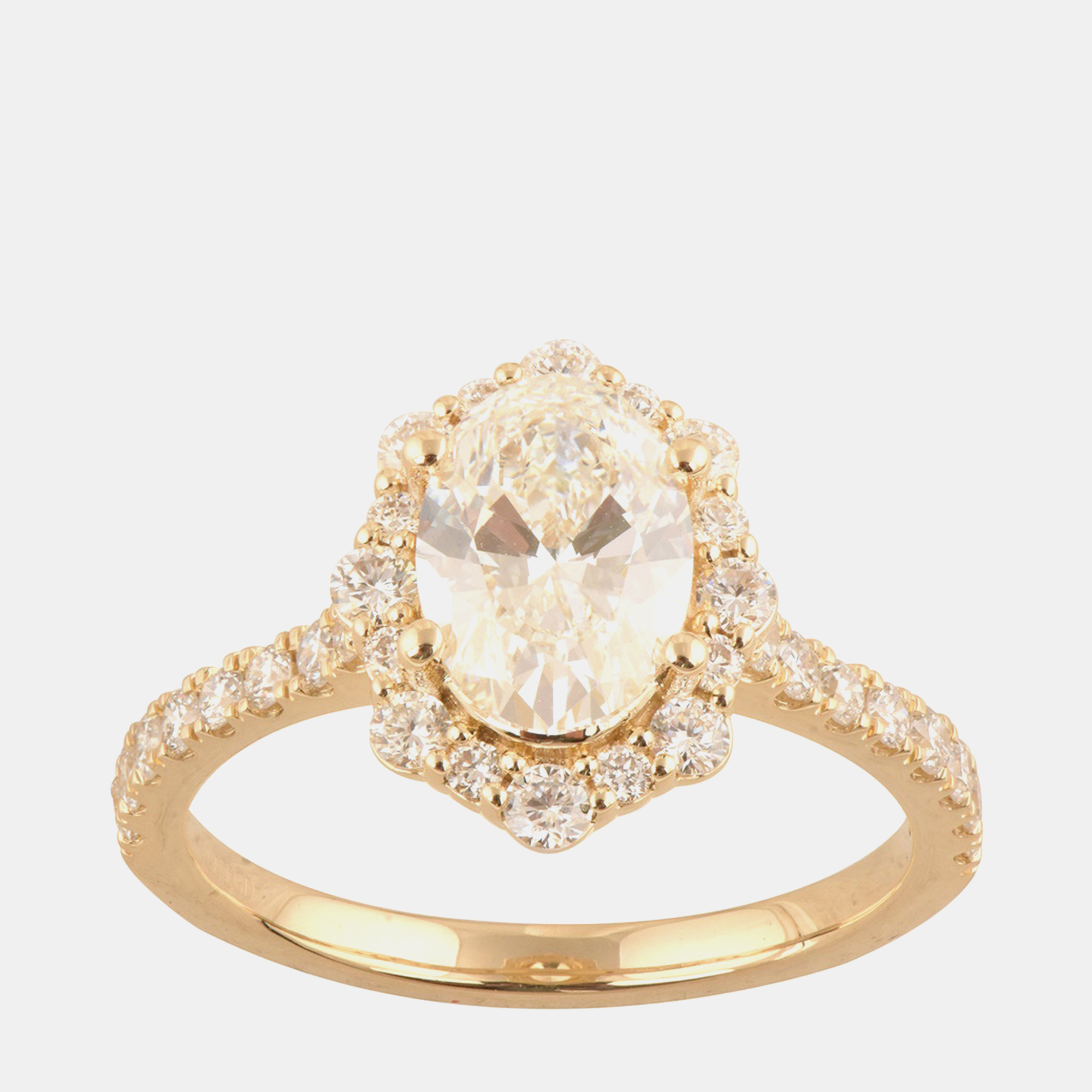 

3.23ct 14k Yellow Gold Lab Grown Diamond Engagement Ring