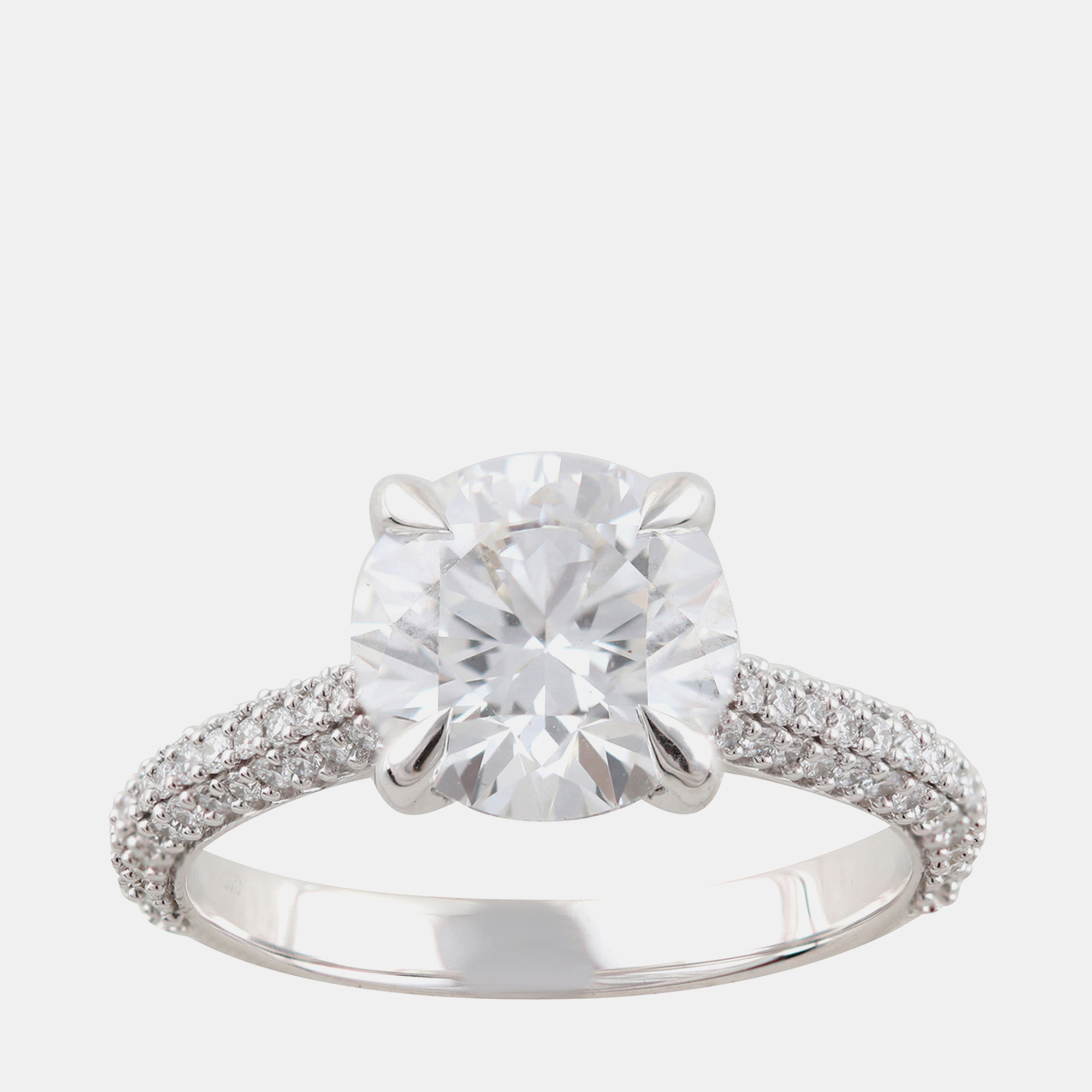 

3.23ct 14k White Gold Lab Grown Diamond Engagement Ring