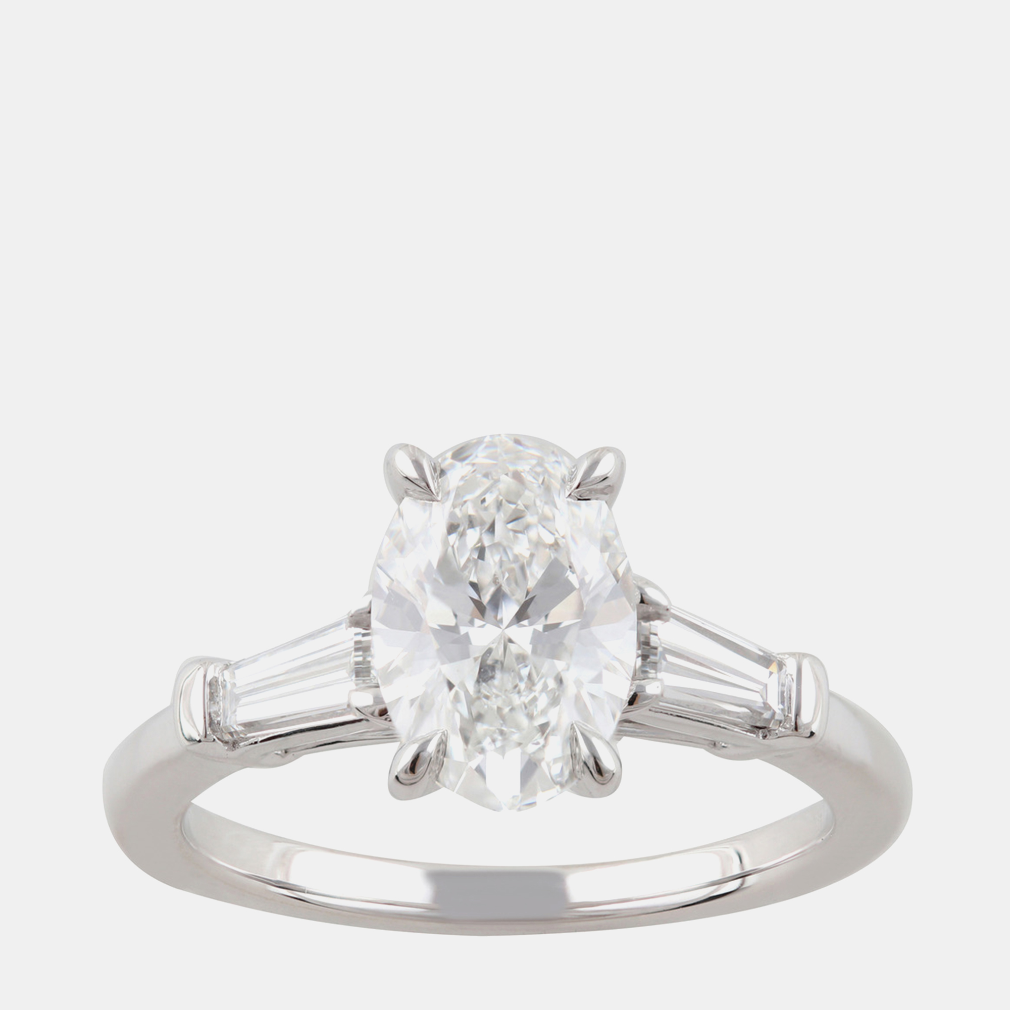 

2.23ct 14k White Gold Lab Grown Diamond 3 Stone Ring
