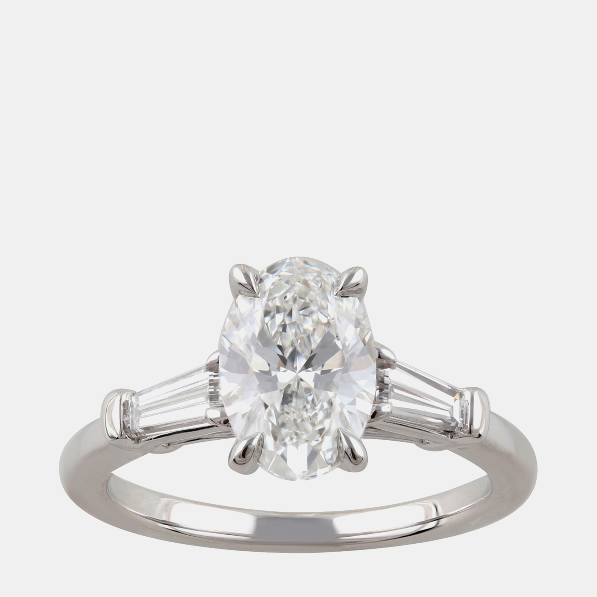 

2.23ct 14k White Gold Lab Grown Diamond 3 Stone Ring