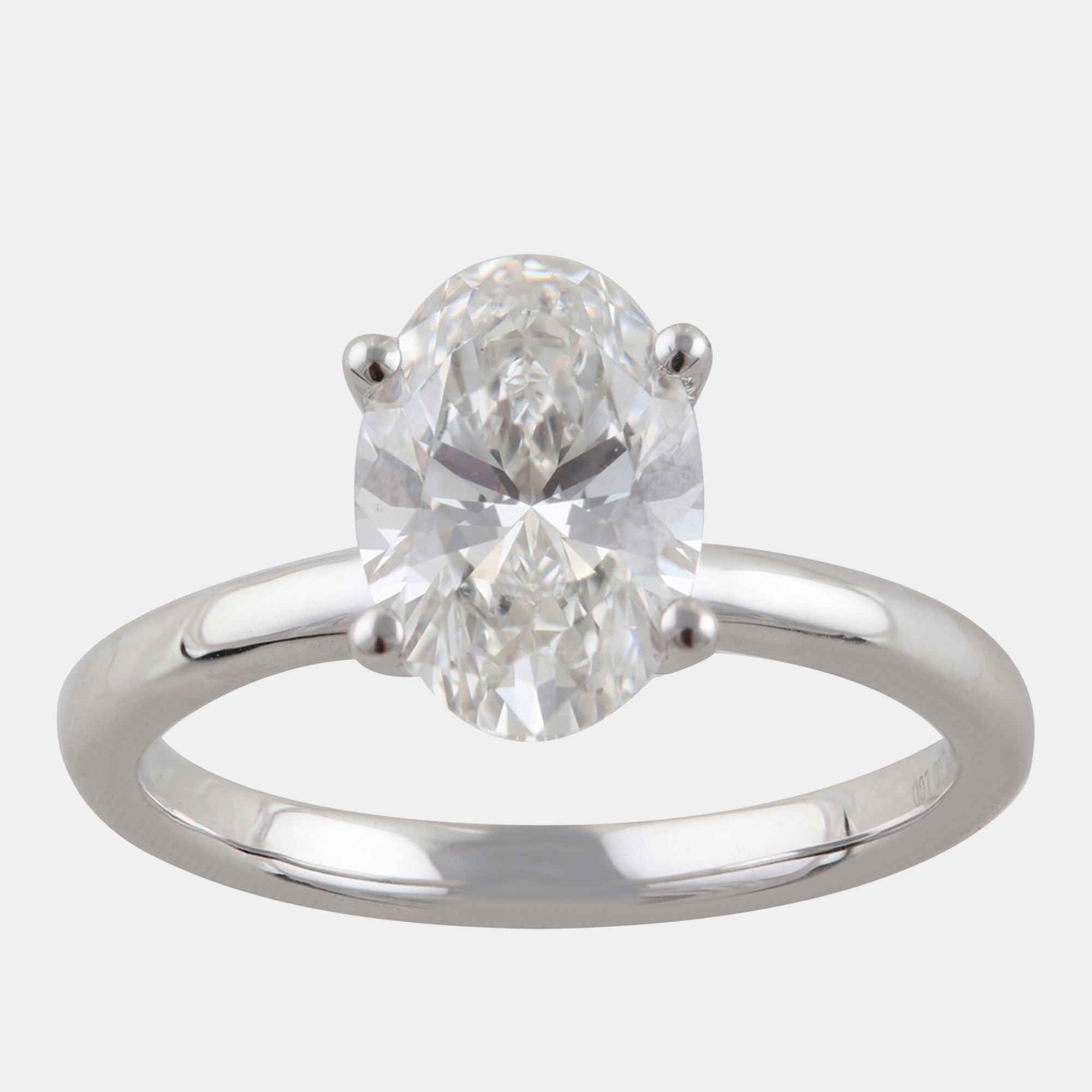 

2.23ct 14k White Gold Lab Grown Diamond Hidden Halo Solitaire Ring
