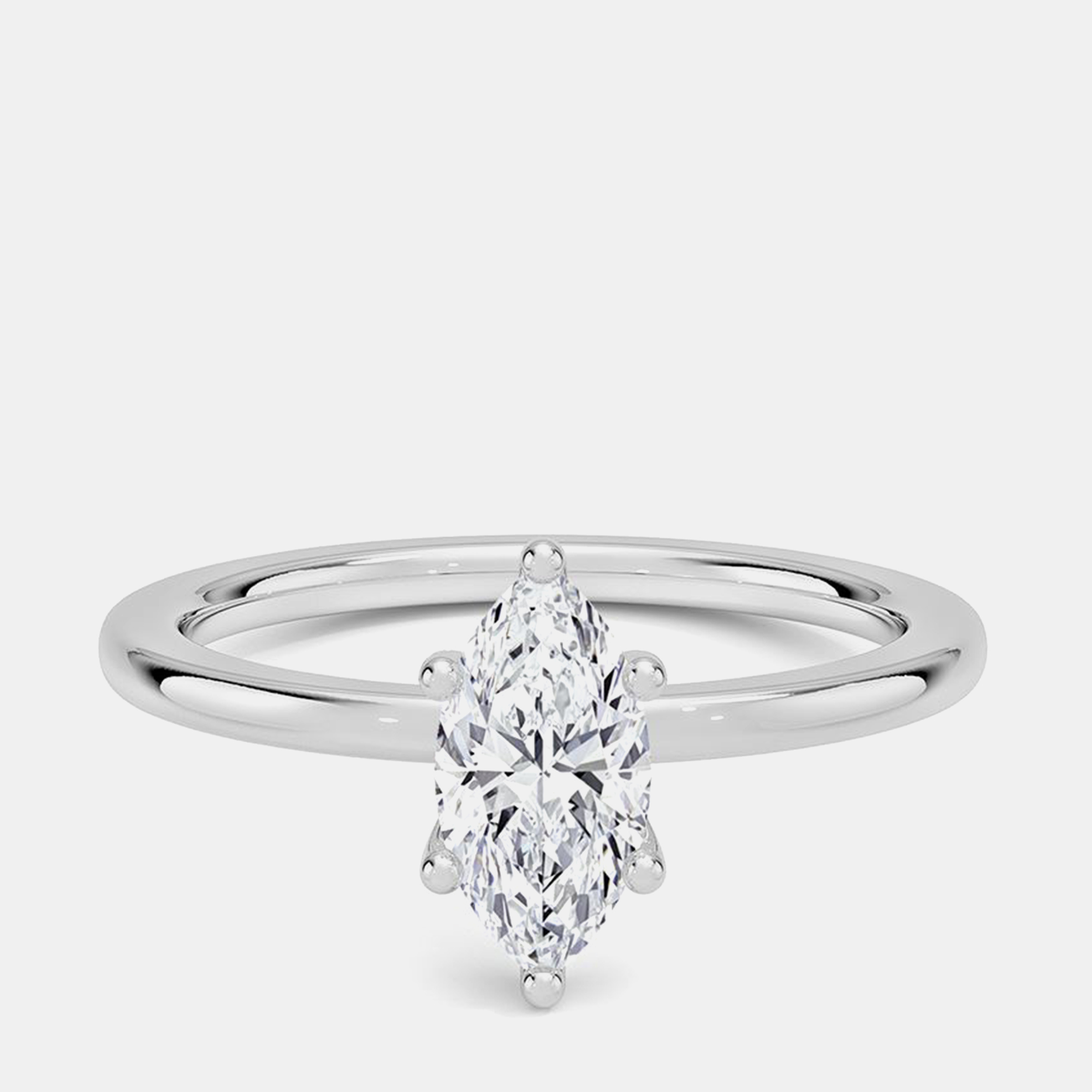 

0.7ct 14k White Gold Lab Grown Diamond Solitaire Ring