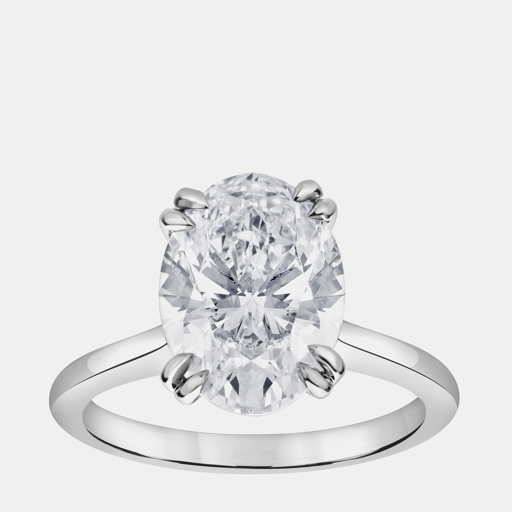 

3ct 14k White Gold Lab Grown Diamond Solitaire Ring