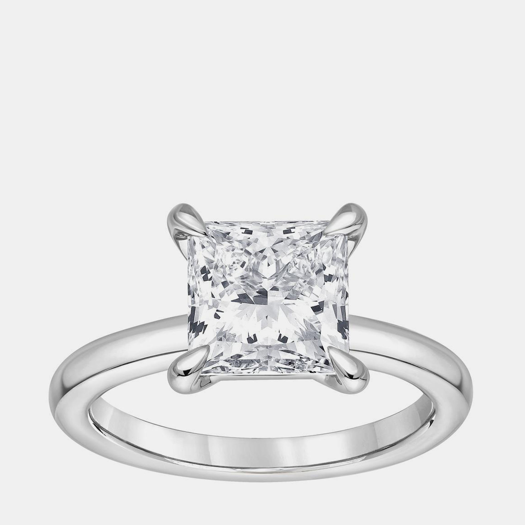 

3ct 14k White Gold Lab Grown Diamond Solitaire Ring