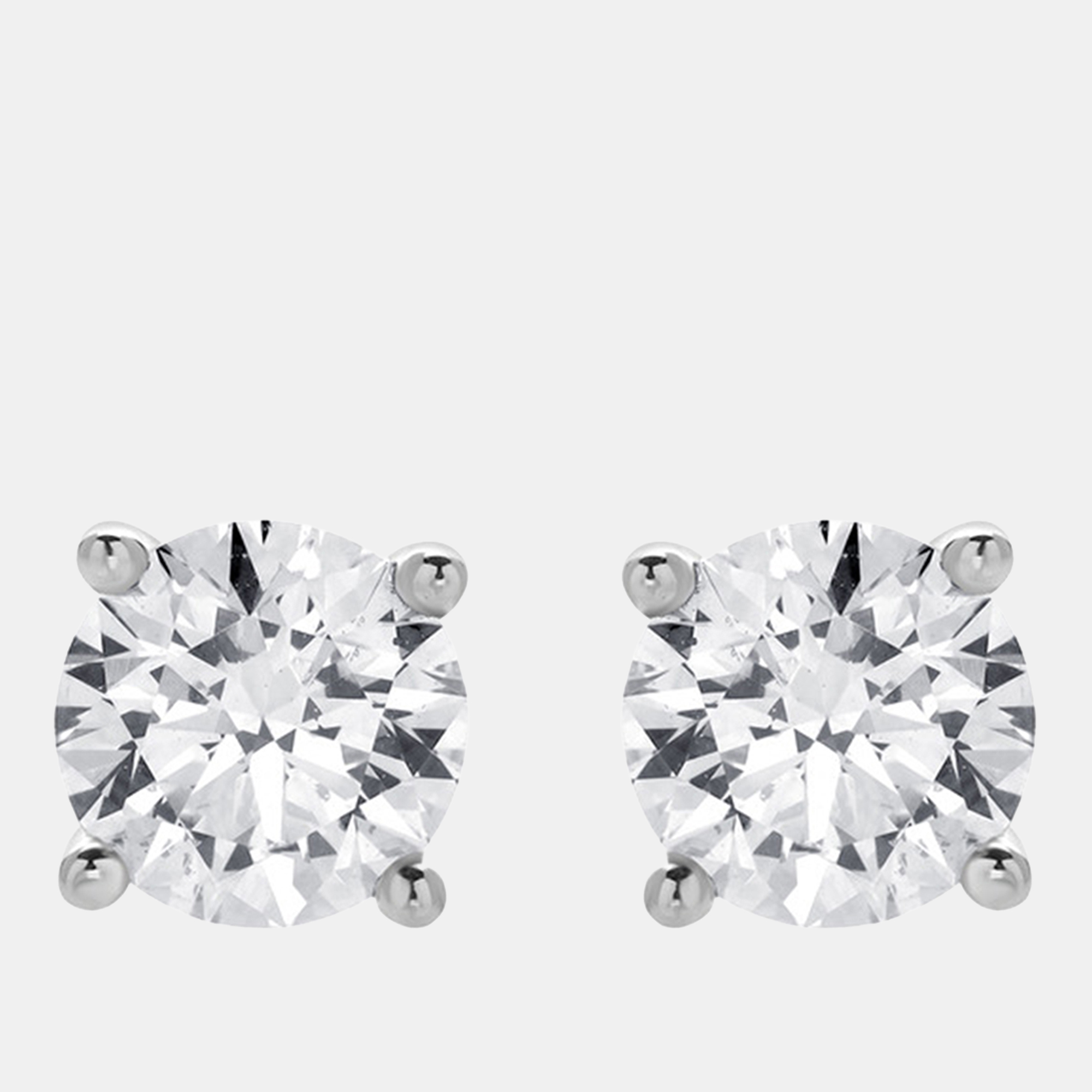 Pre-owned Evolve 1.5ct 14k White Gold Lab Grown Diamond Basic Stud Earring