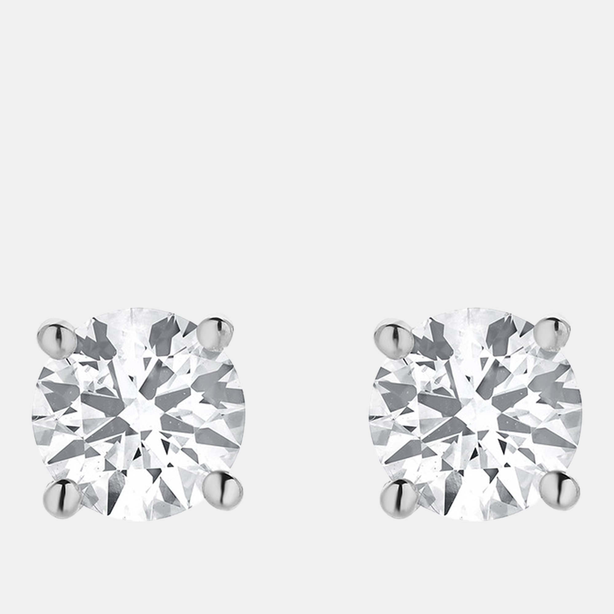 Pre-owned Evolve 1.95ct 14k White Gold Lab Grown Diamond Basic Stud Earring