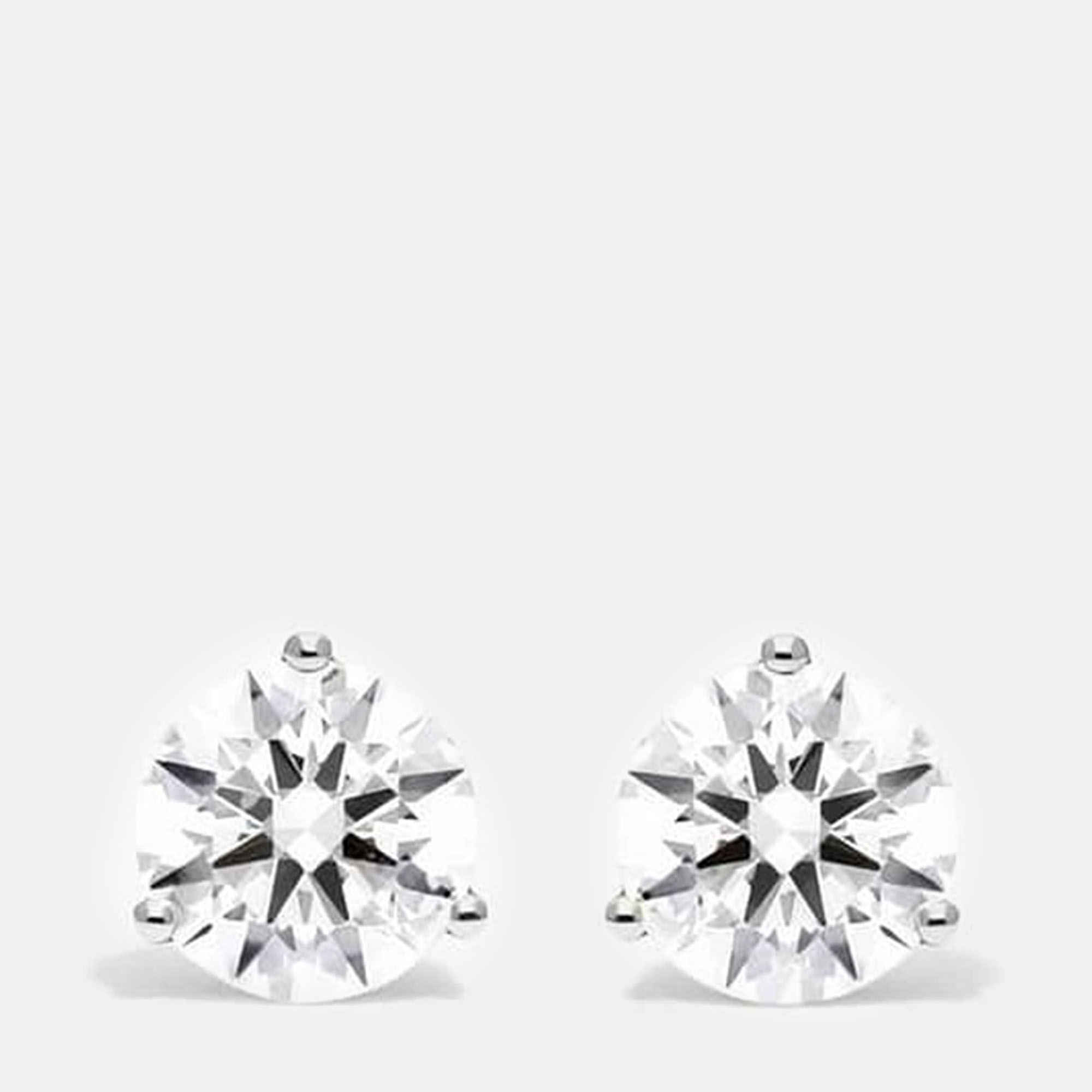 Pre-owned Evolve 2ct 14k White Gold Lab Grown Diamond Martini Stud Earring
