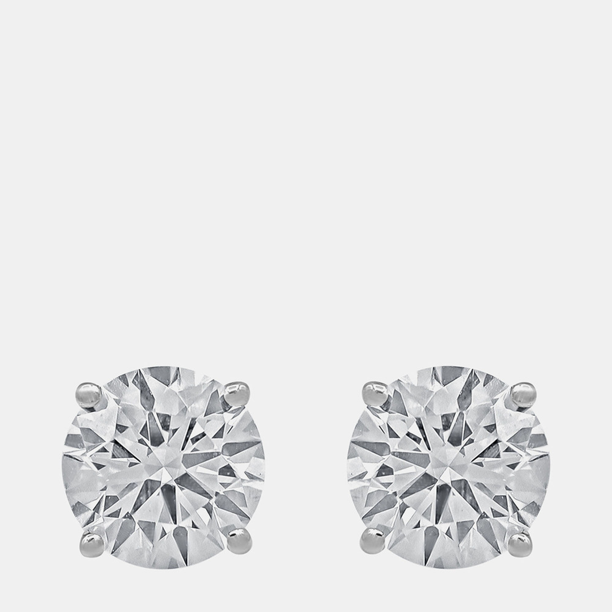 

4ct 14k White Gold Lab Grown Diamond Basic Stud Earring