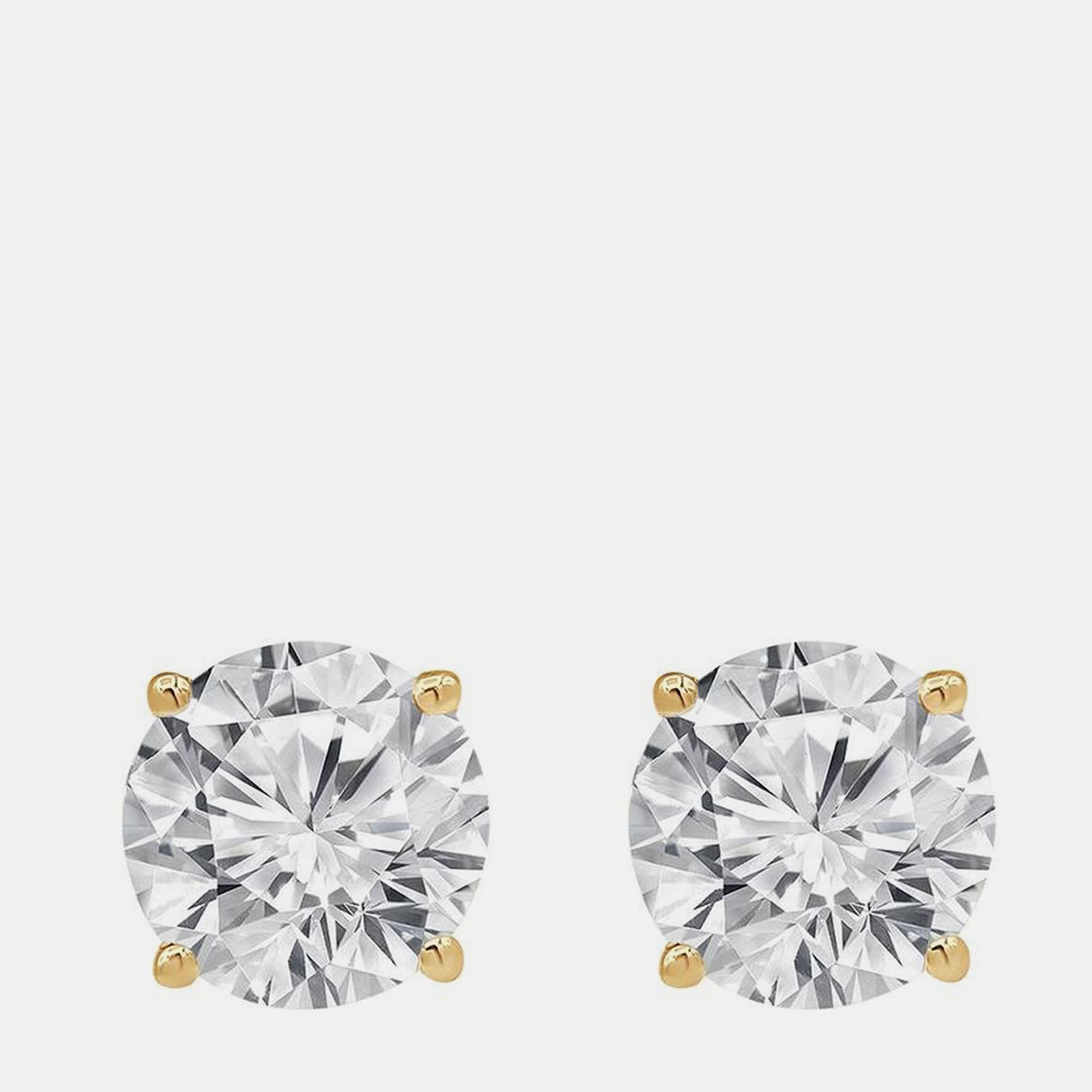 

4ct 14k Yellow Gold Lab Grown Diamond Basic Stud Earring