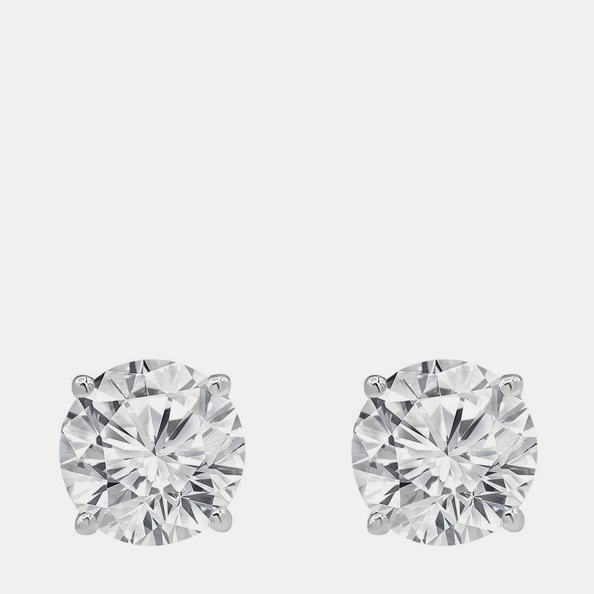 

5ct 14k White Gold Lab Grown Diamond Basic Stud Earring