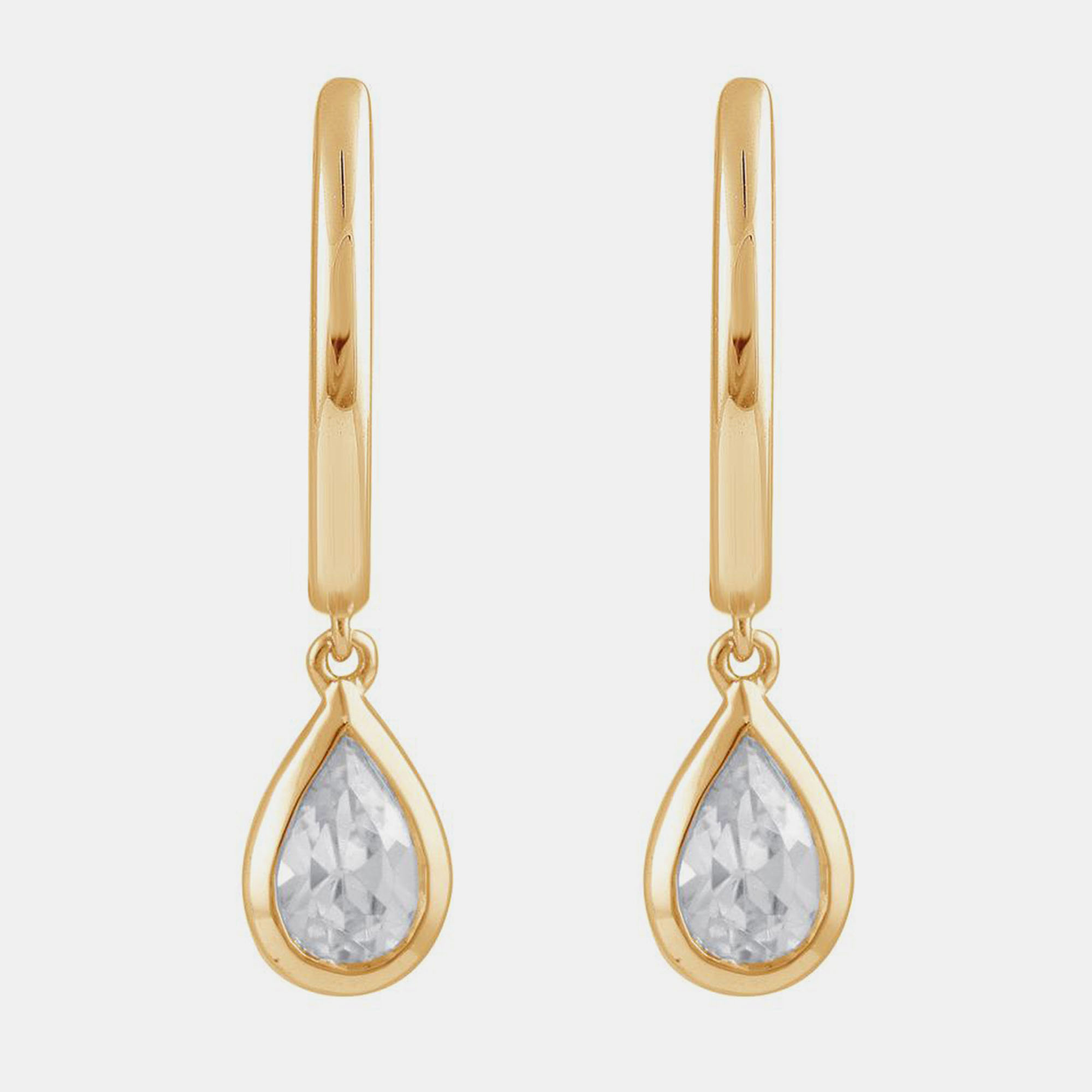Pre-owned Evolve 0.75ct 14k Yellow Gold Lab Grown Diamond Drop Dangle Earring