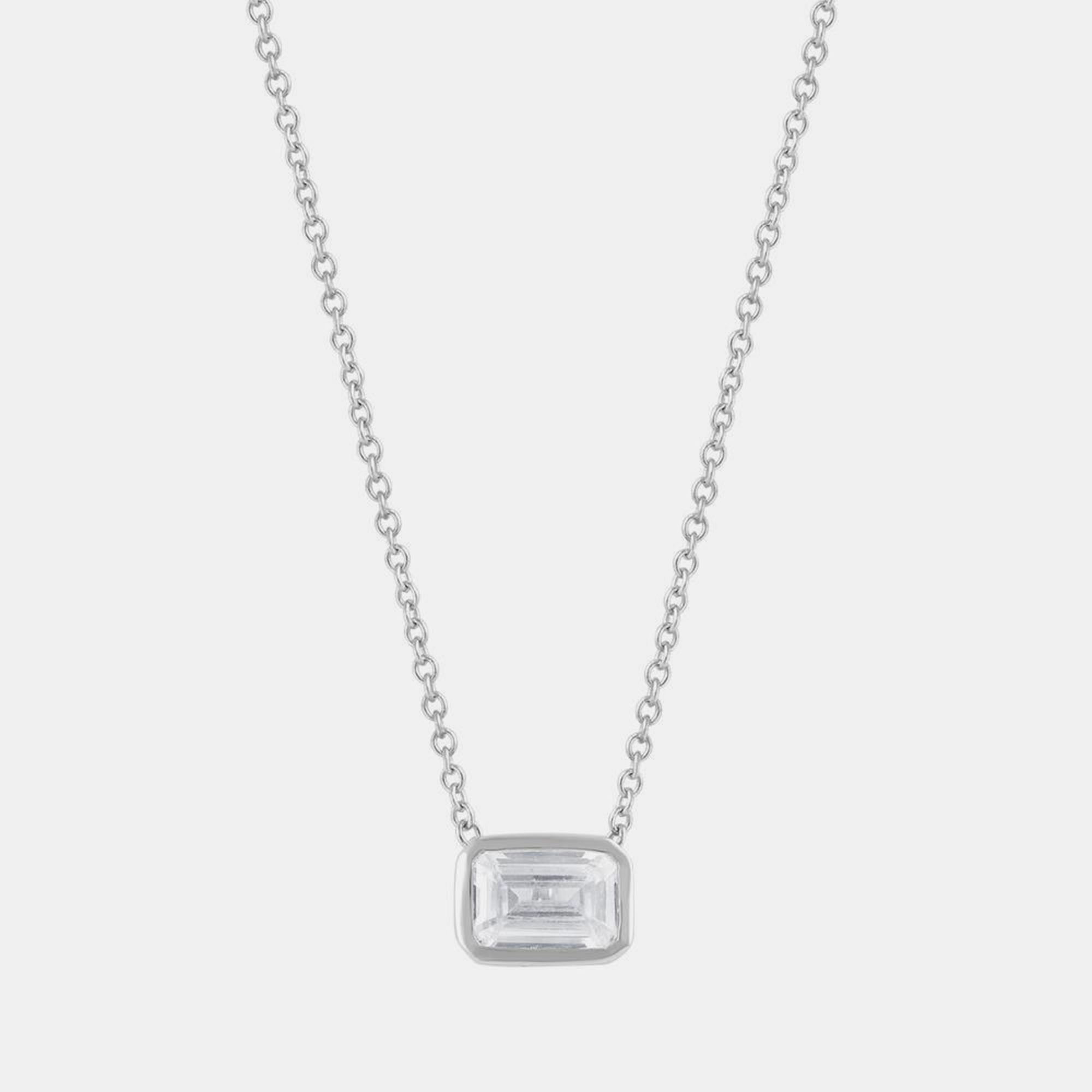 

0.5ct 14k White Gold Lab Grown Diamond Solitaire Pendant