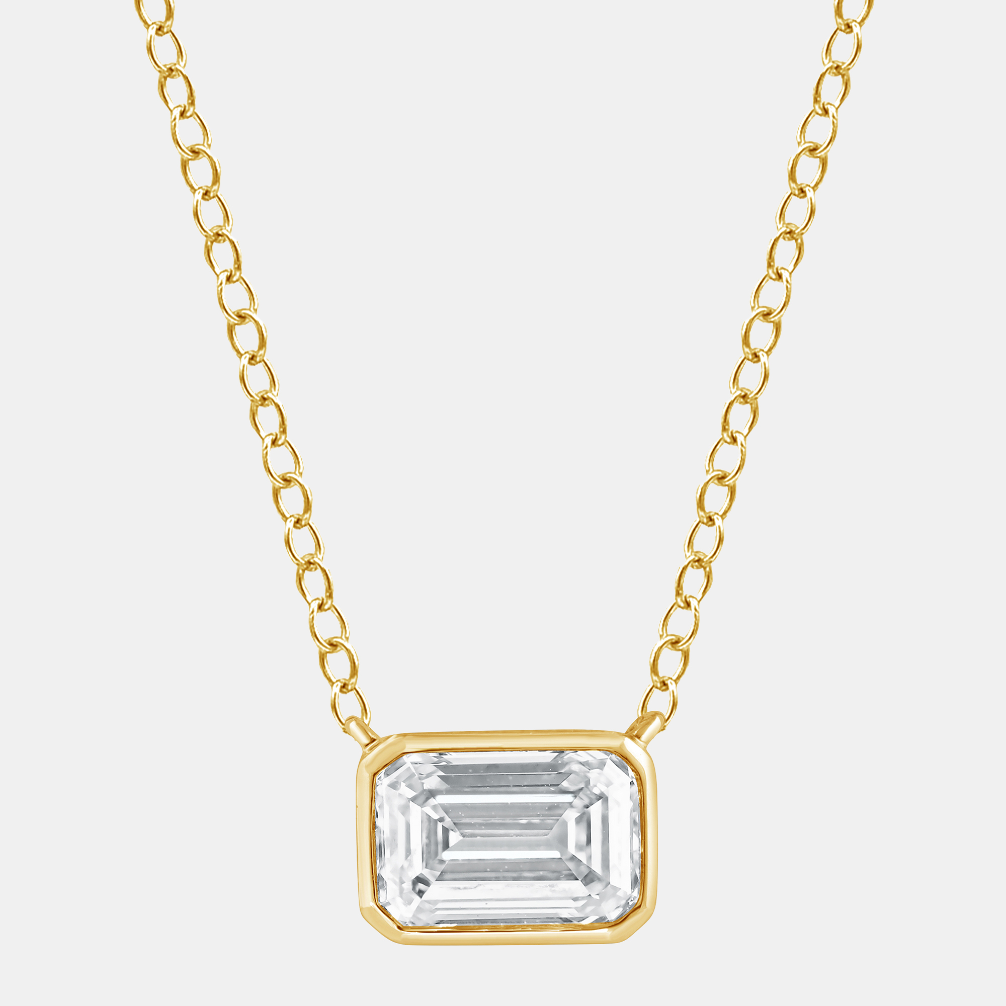 

0.8ct 14k Yellow Gold Lab Grown Diamond Solitaire Pendant