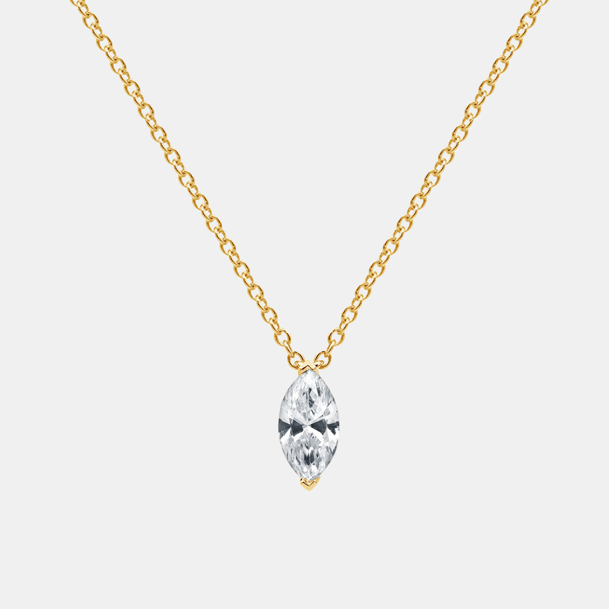 

0.45ct 14k Yellow Gold Lab Grown Diamond Solitaire Pendant