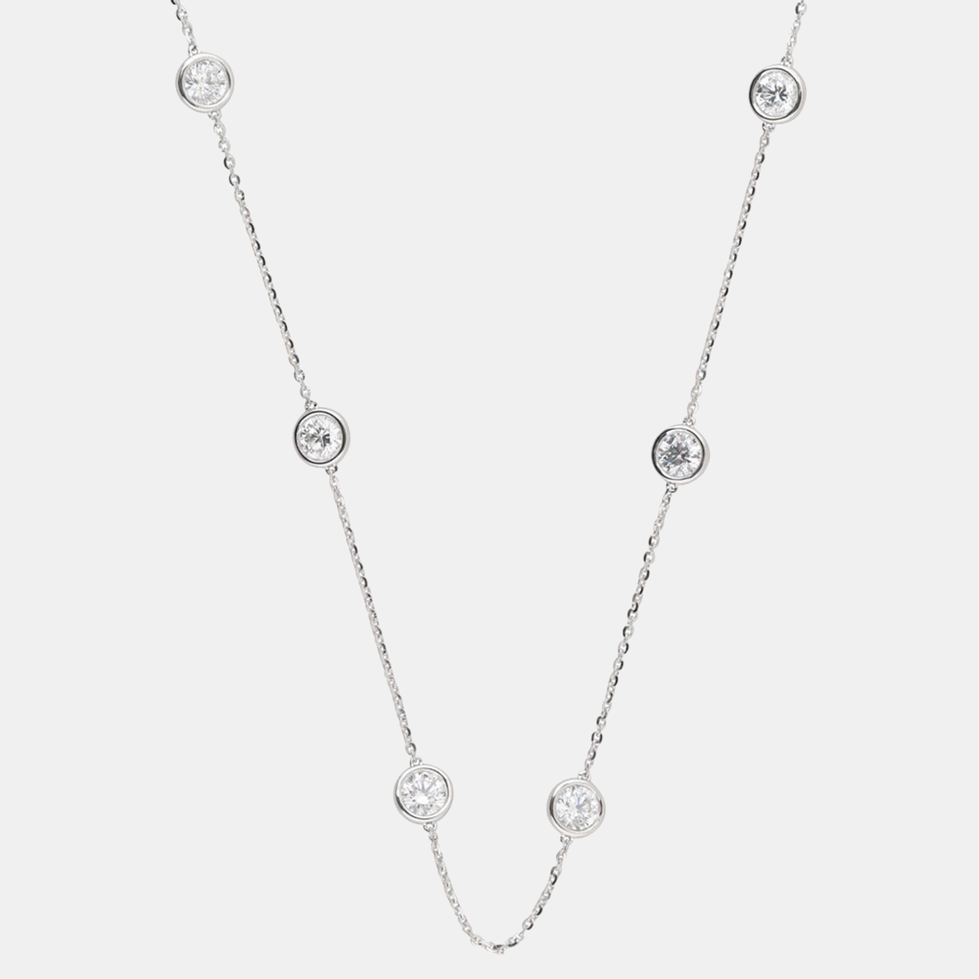 

5ct 14k White Gold Lab Grown Diamond Diamond by The Yard Necklace