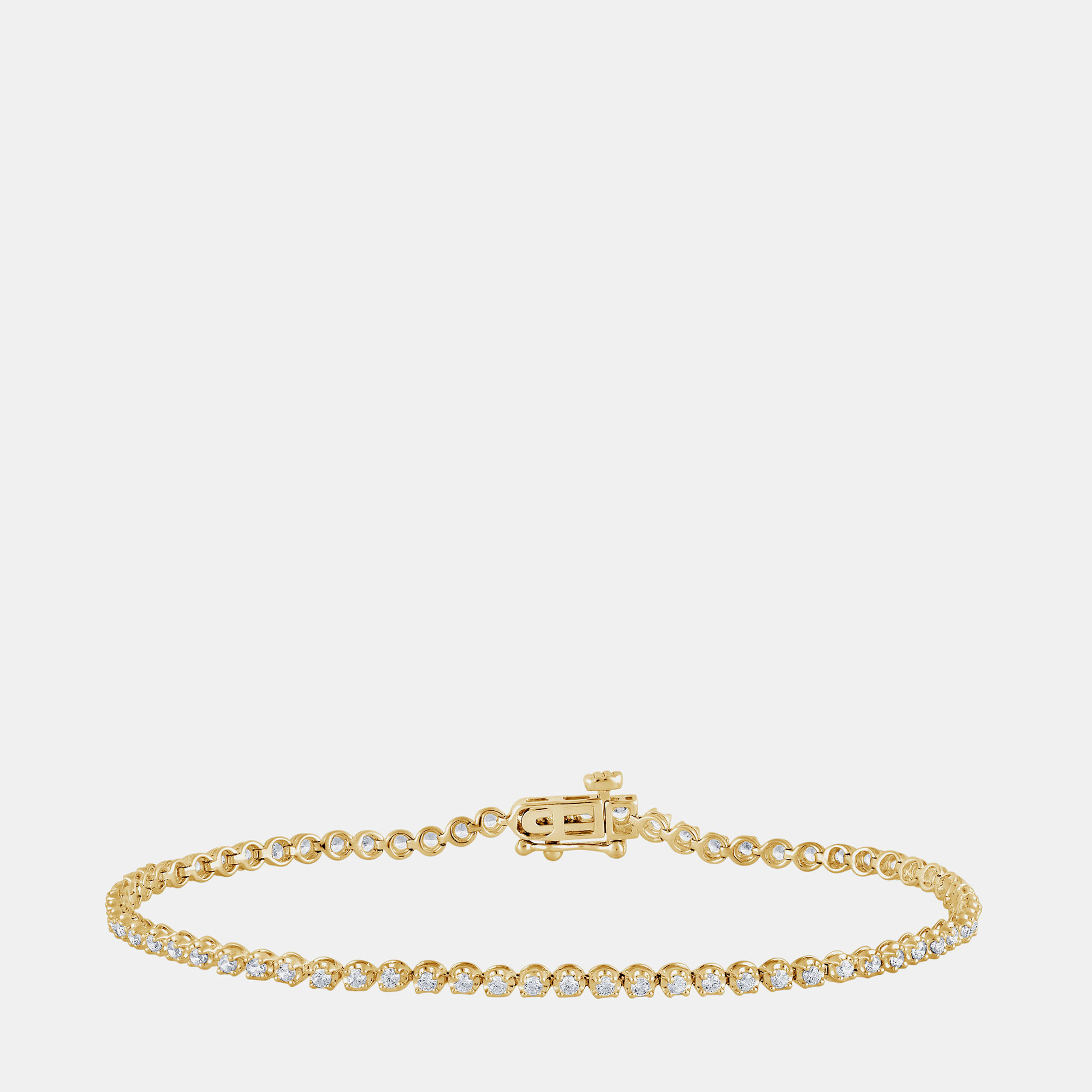 

0.95ct 14k Yellow Gold Lab Grown Diamond Tennis Bracelet