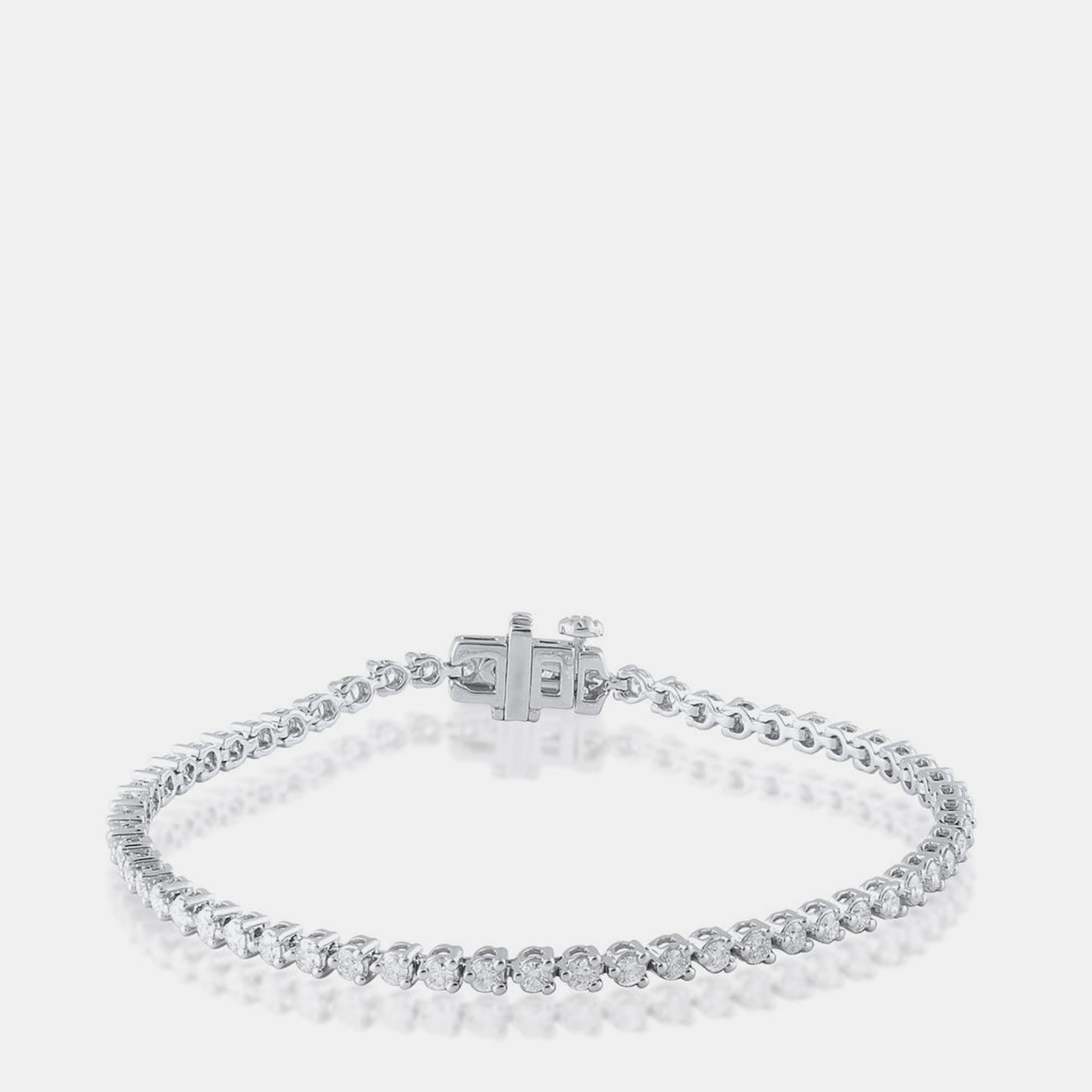 

5ct 14k White Gold Lab Grown Diamond Tennis Bracelet