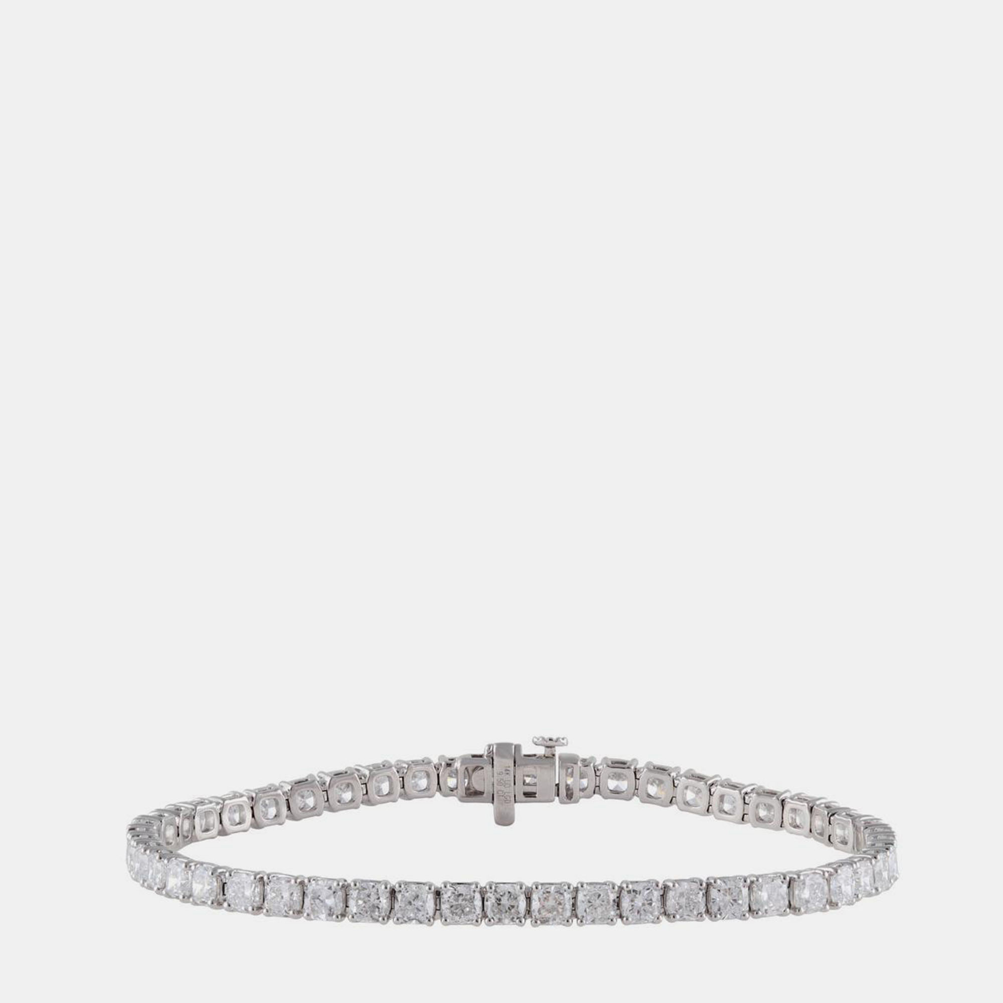 

9.5ct 14k White Gold Lab Grown Diamond Tennis Bracelet