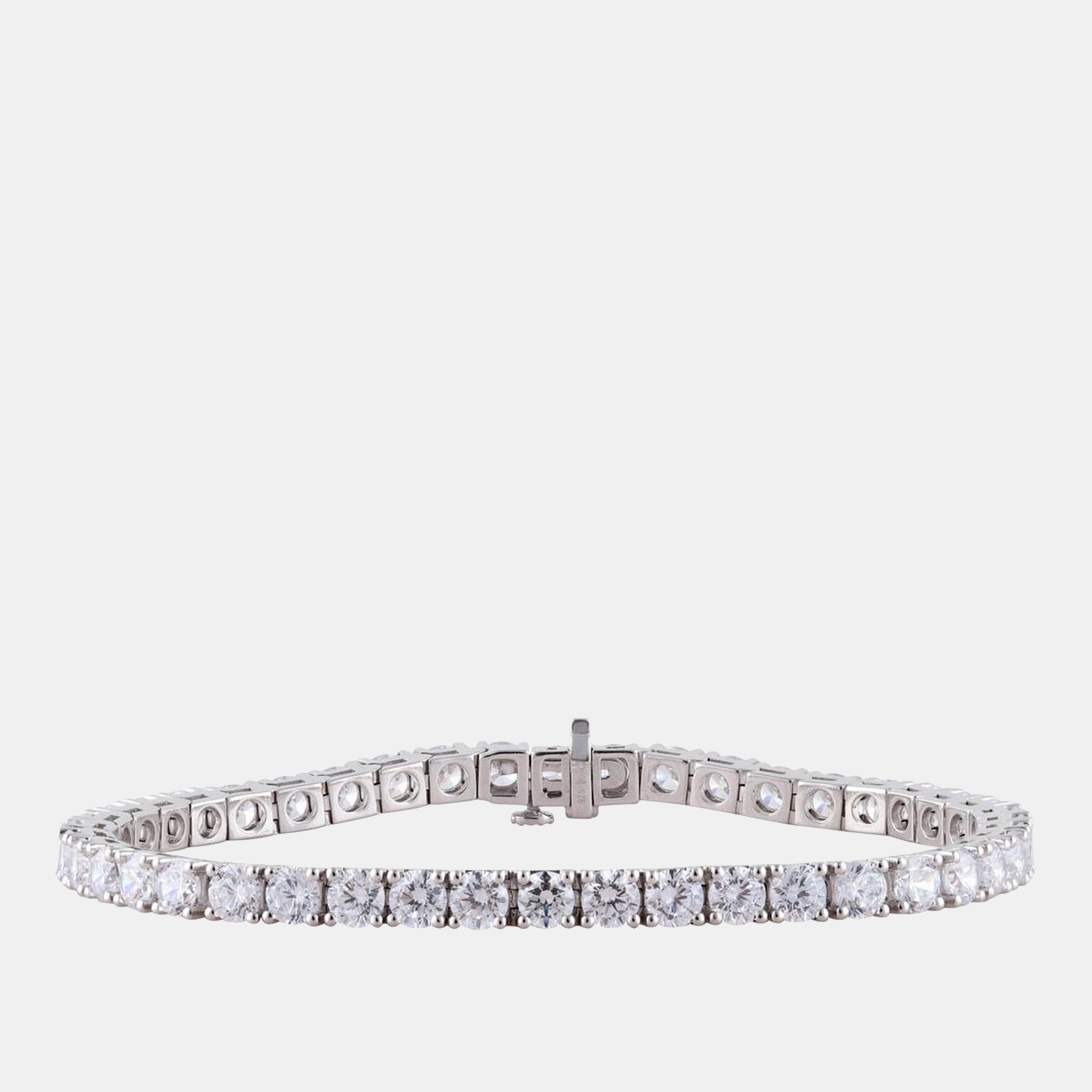 

10.45ct 14k White Gold Lab Grown Diamond Tennis Bracelet