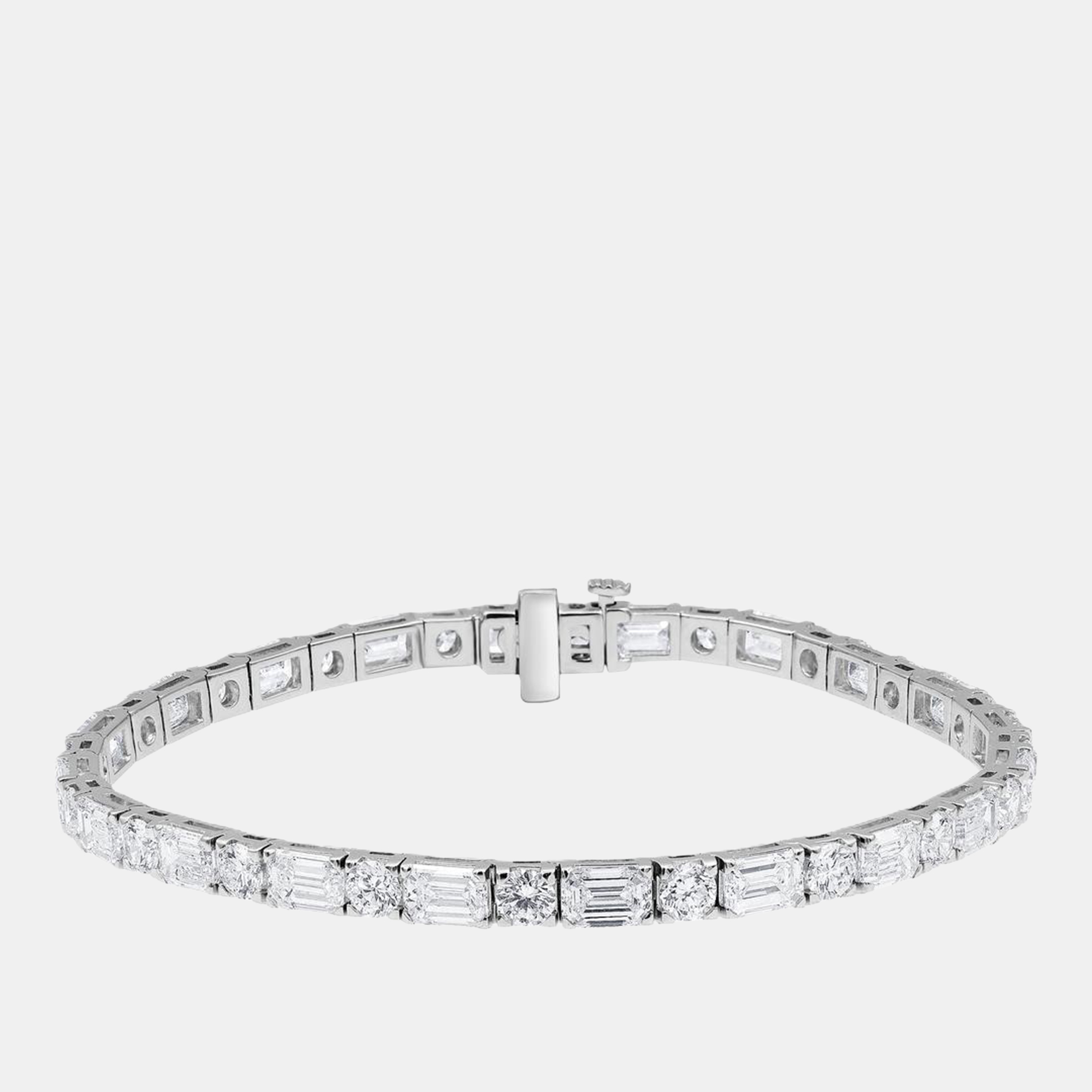 

11.5ct 14k White Gold Lab Grown Diamond Fashion Bracelet