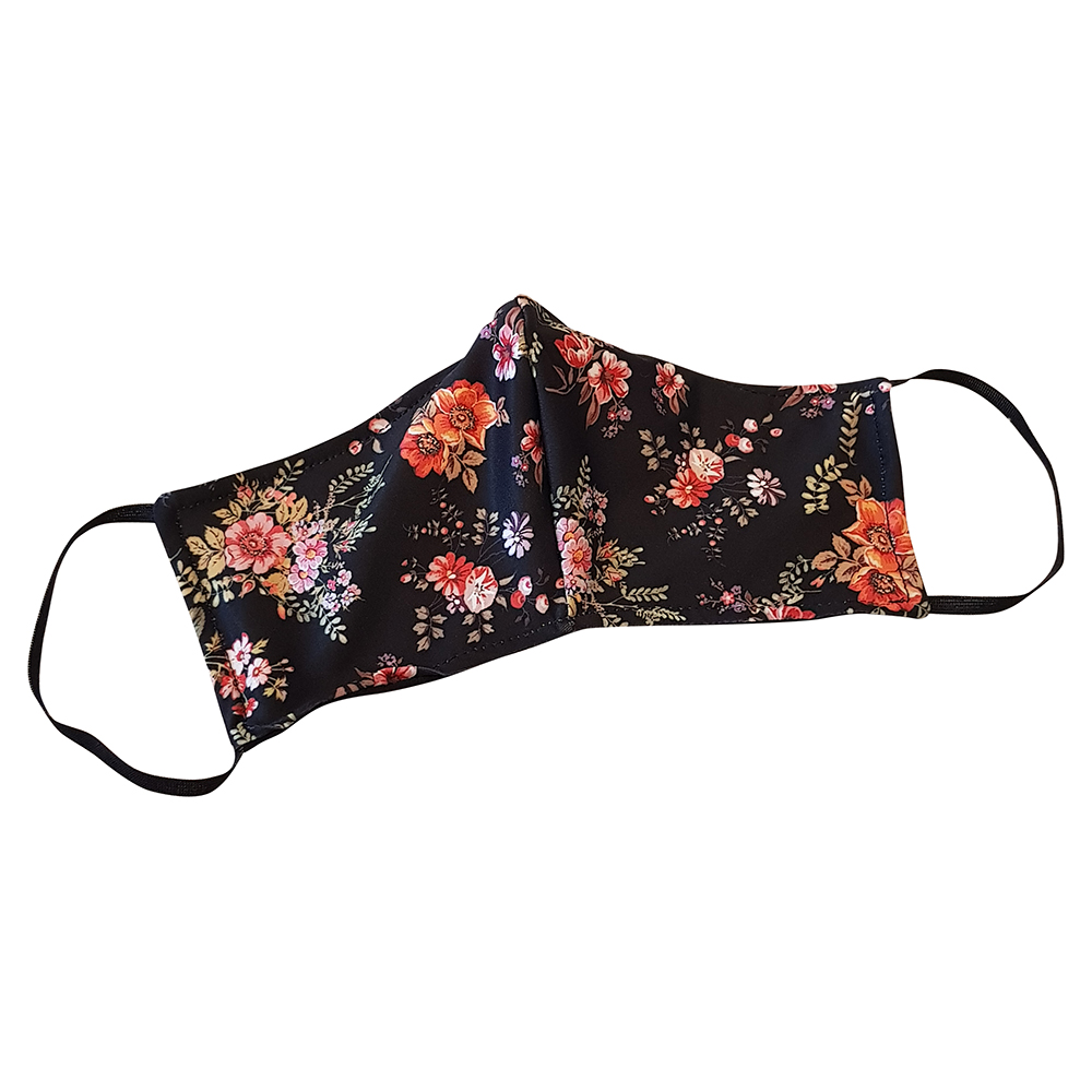 

Non-Medical Handmade Floral Print Cotton Face Mask - Pack Of 10 ( Available for UAE Customers Only), Black